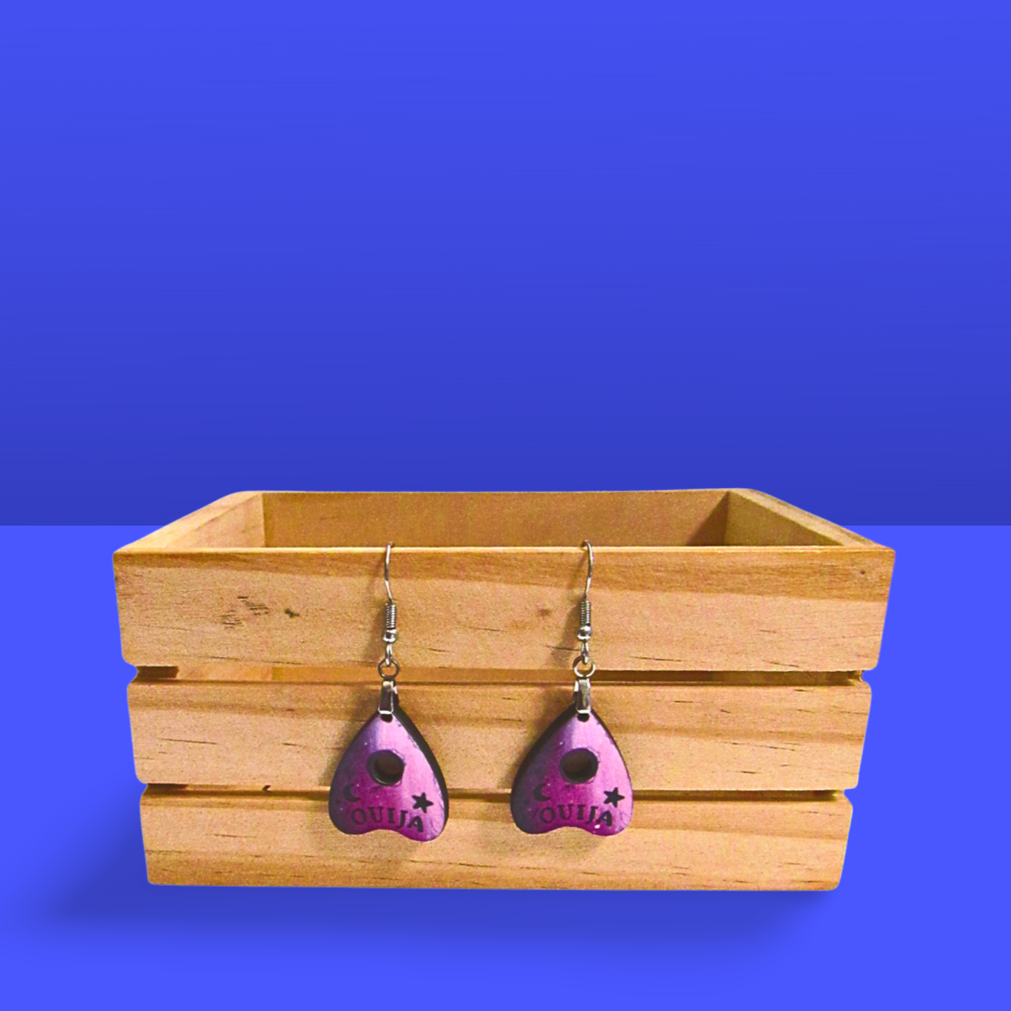 Planchette Shaped Sublimated Earring 1 inch