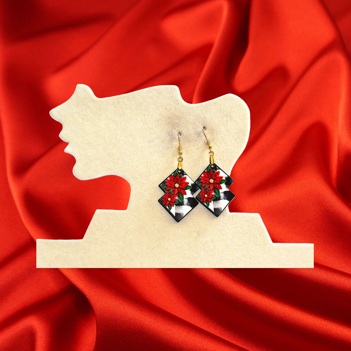 Double Boho Shaped Sublimated Earrings