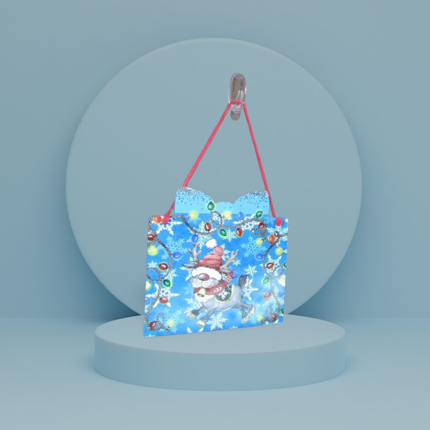 Gift Shaped Sublimated Door Hanger