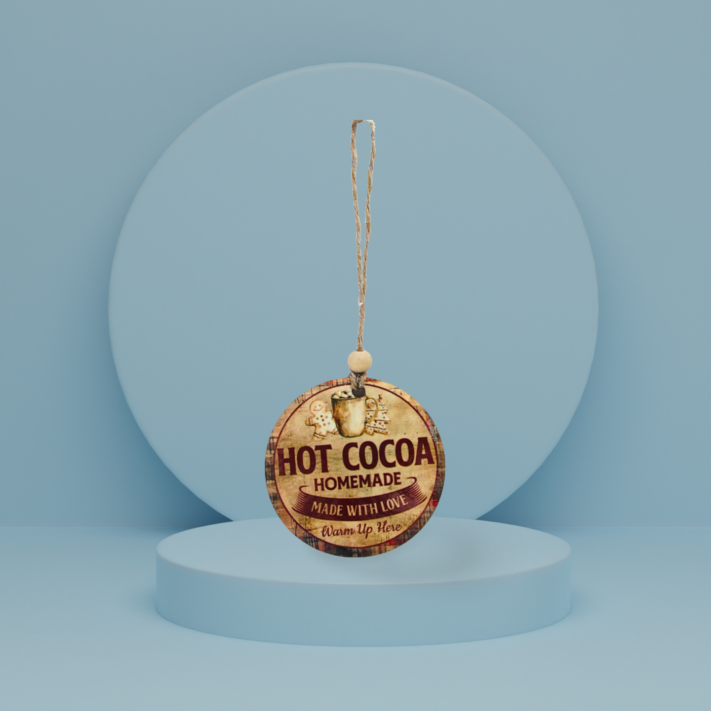 Round Shaped Sublimated Ornament