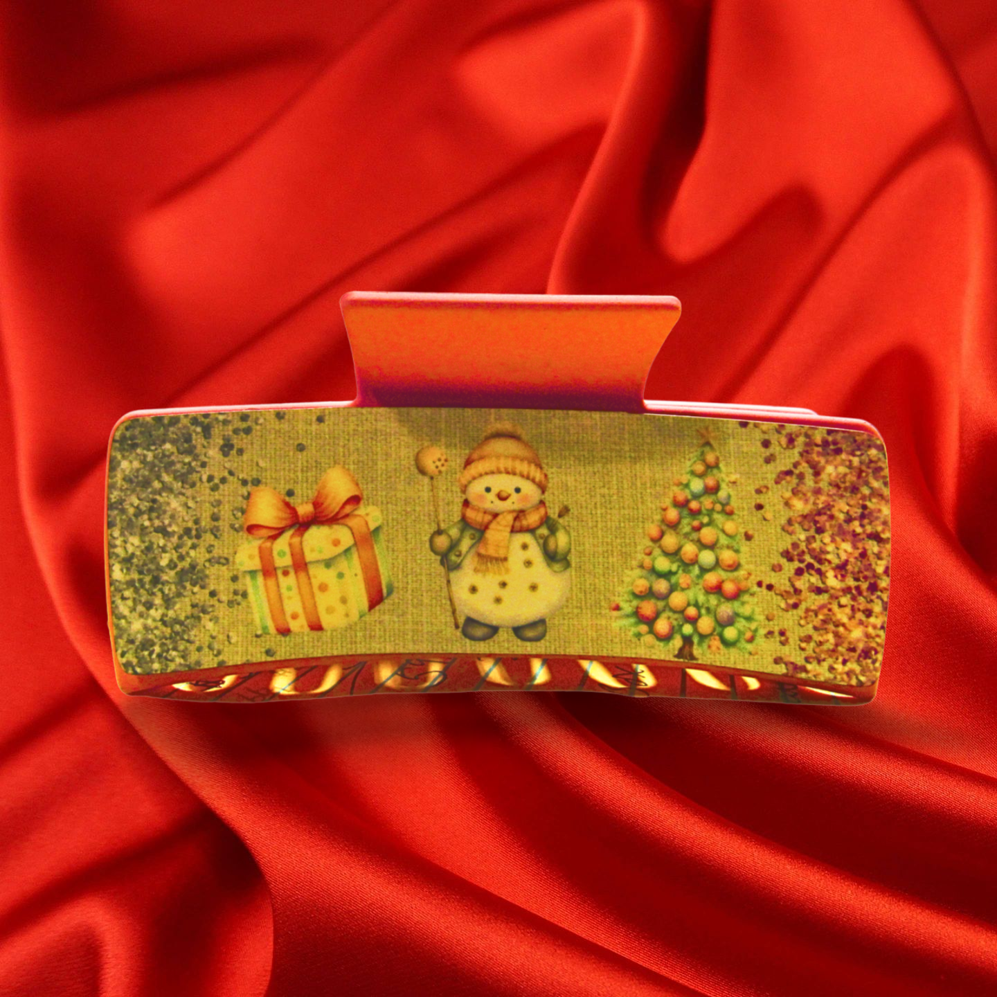 Snoman Themed Sublimated Hair Clip Large