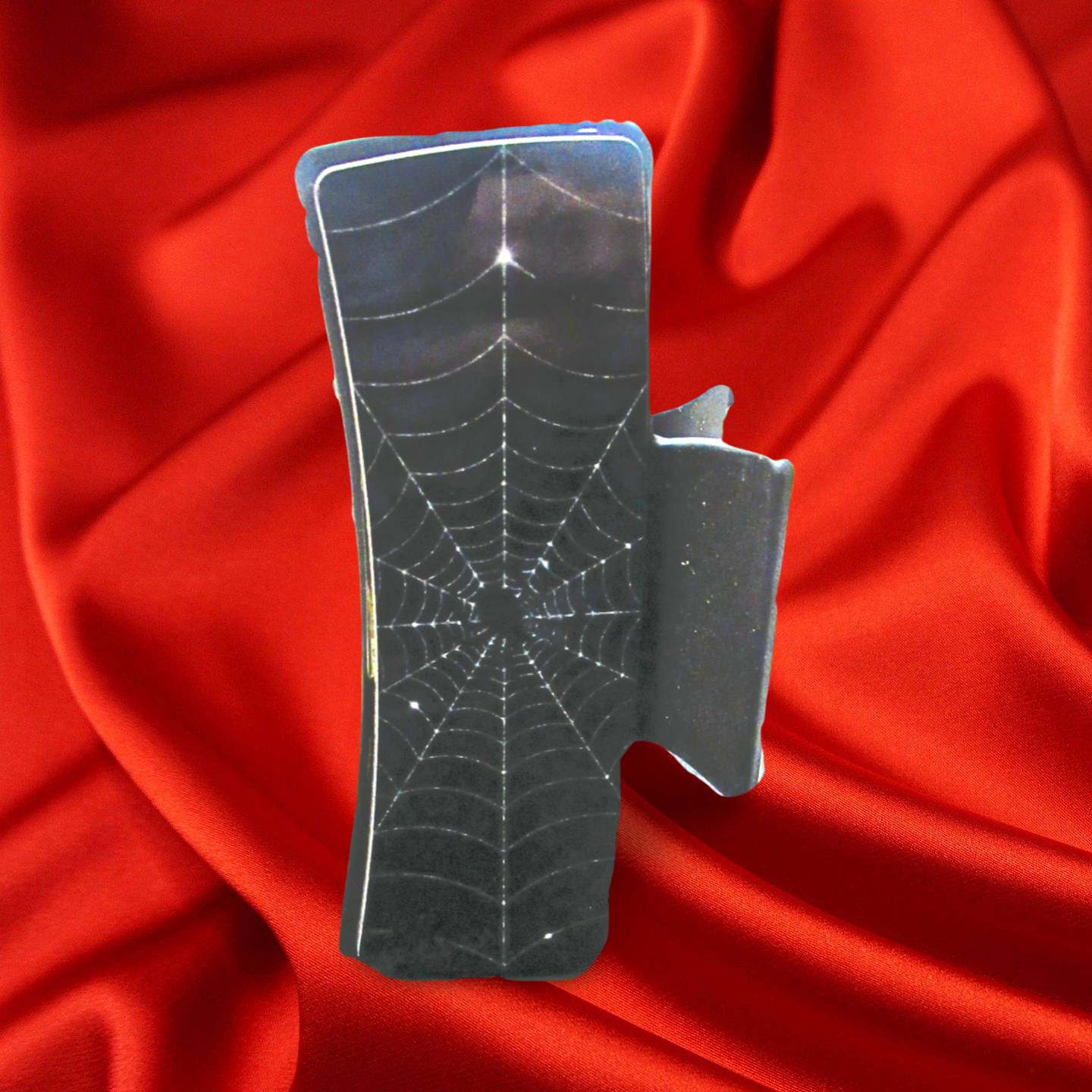 Spiderweb Themed Sublimated Hair Clip