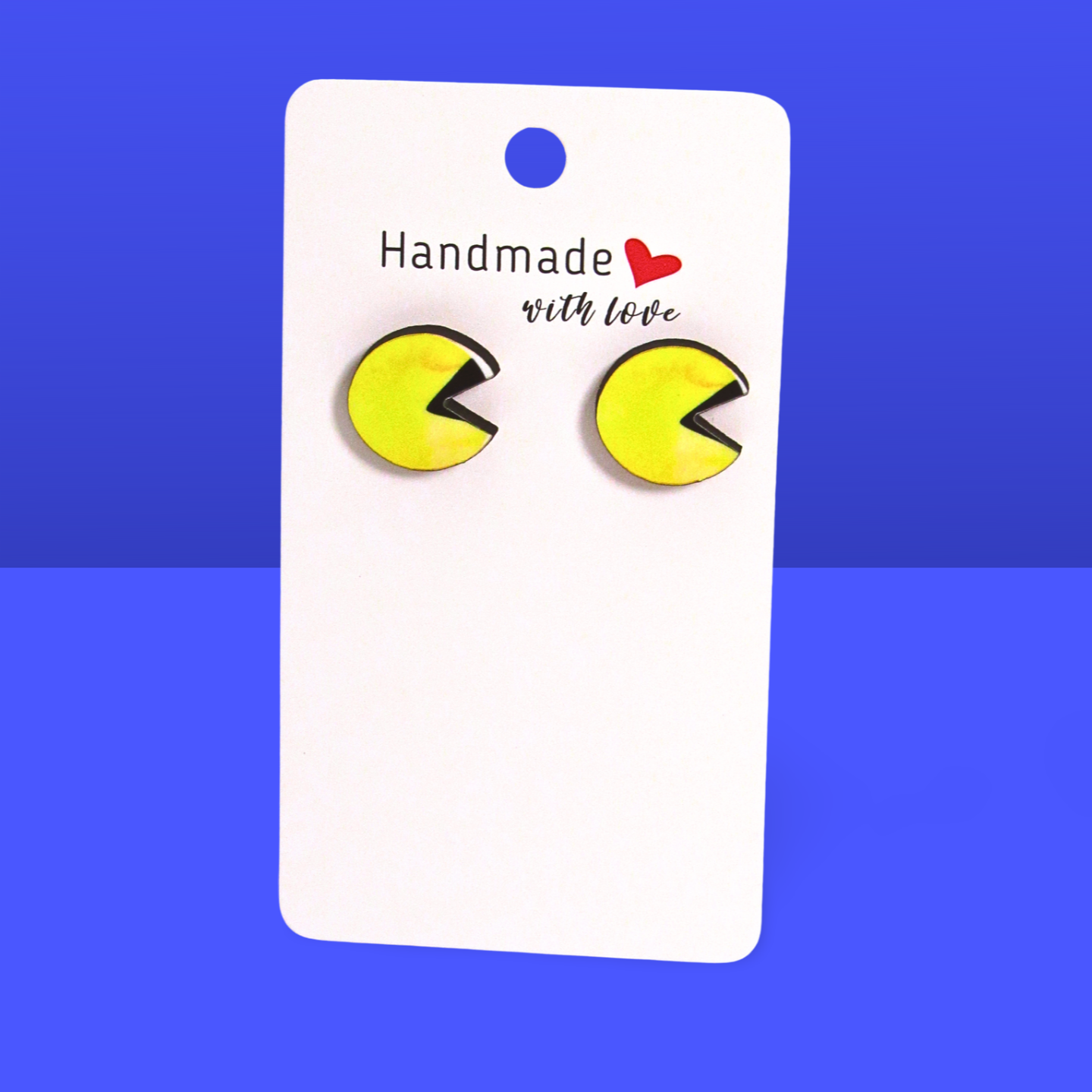 Lilypad Shaped Sublimated Stud Earrings