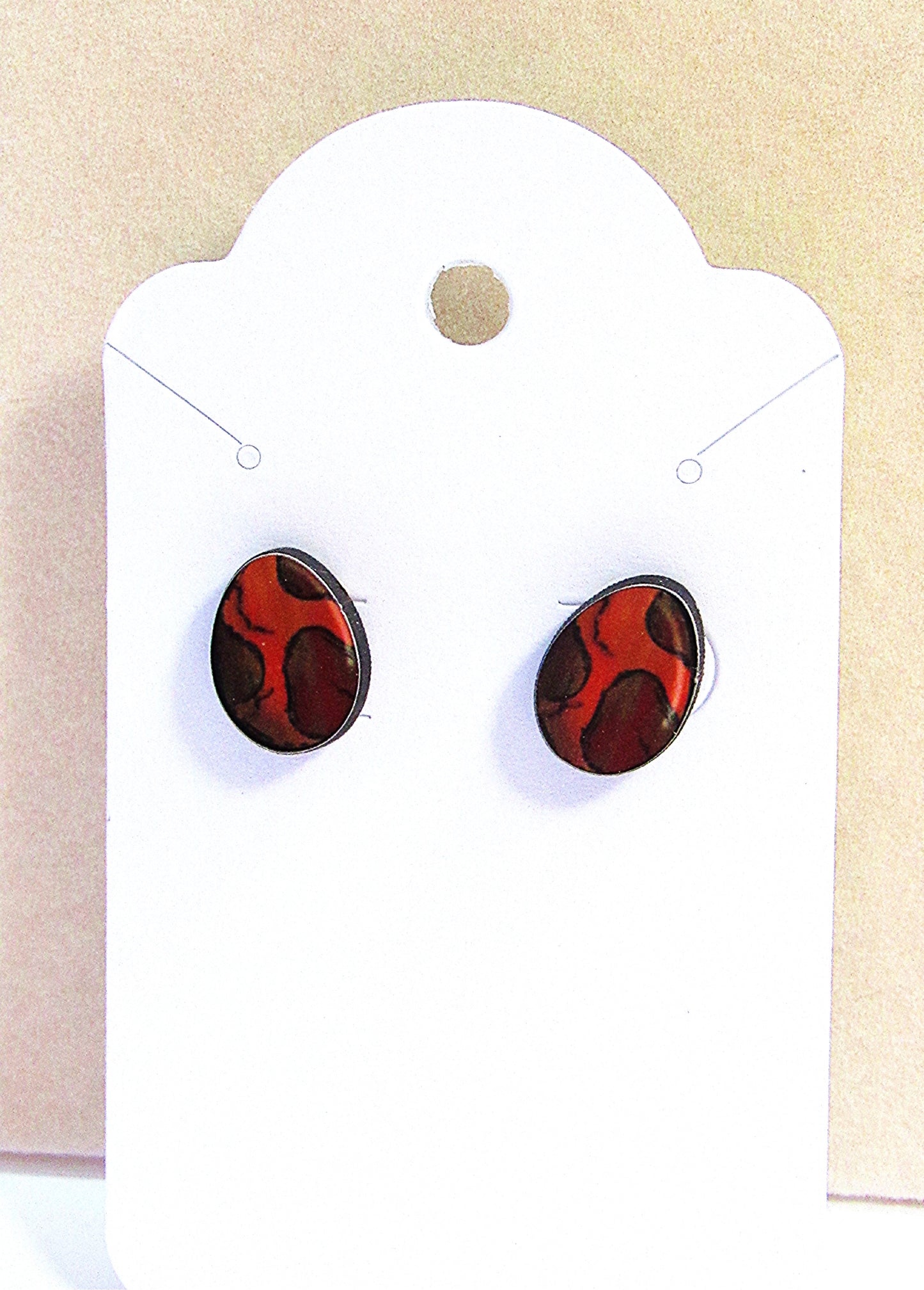 Egg Shaped Sumlimated Stud Earrings