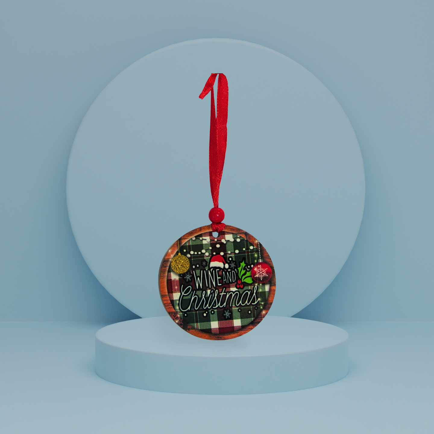 Round Shaped Sublimated Ornament