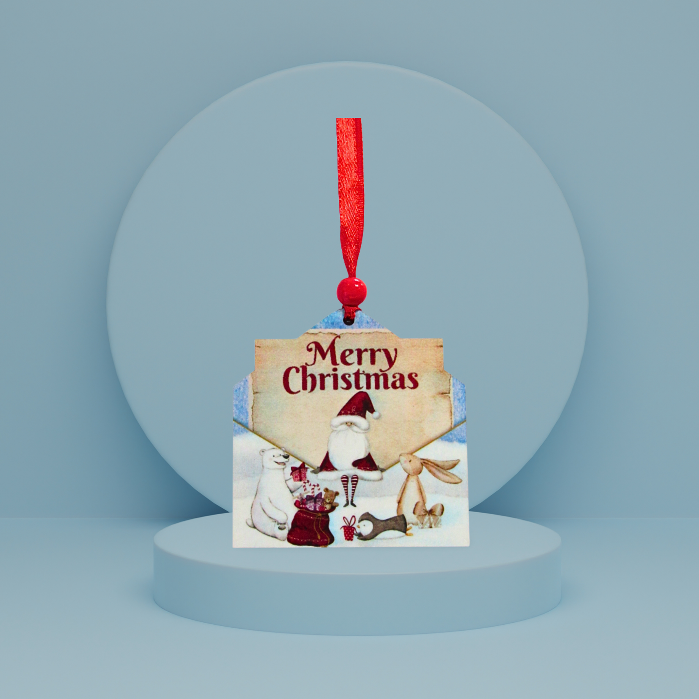Letter Shaped Sublimated Ornament