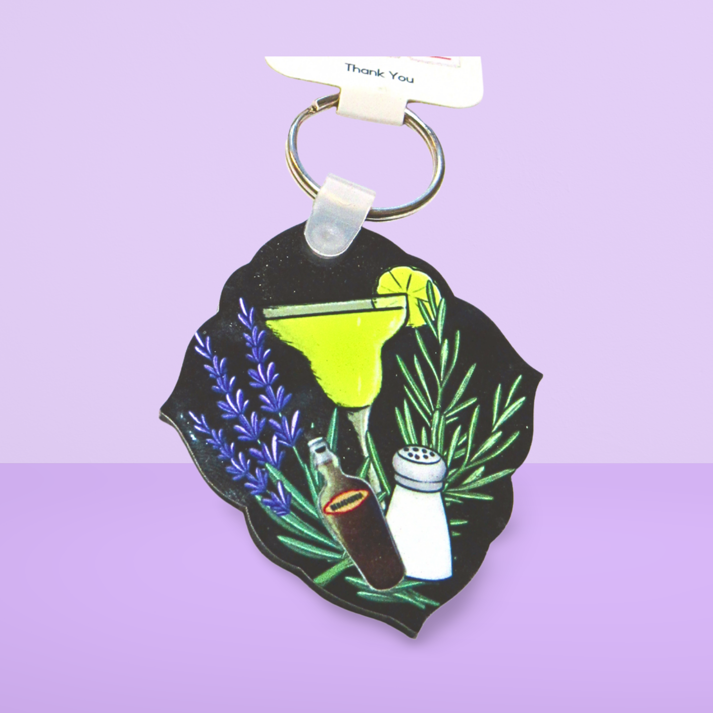 Fancy Diamond Shaped Sublimated Keychain