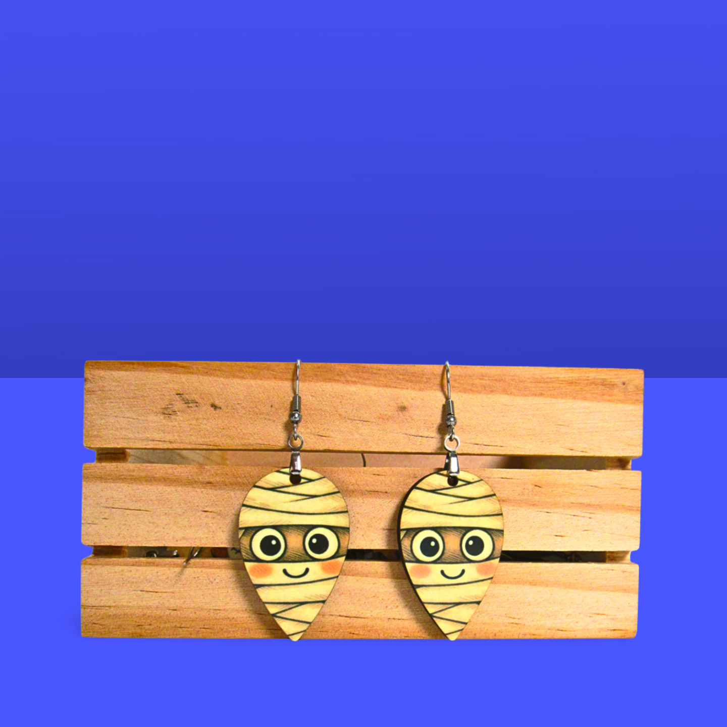 Reverse Teardrop Shaped Sublimated Earrings 1.5 inch