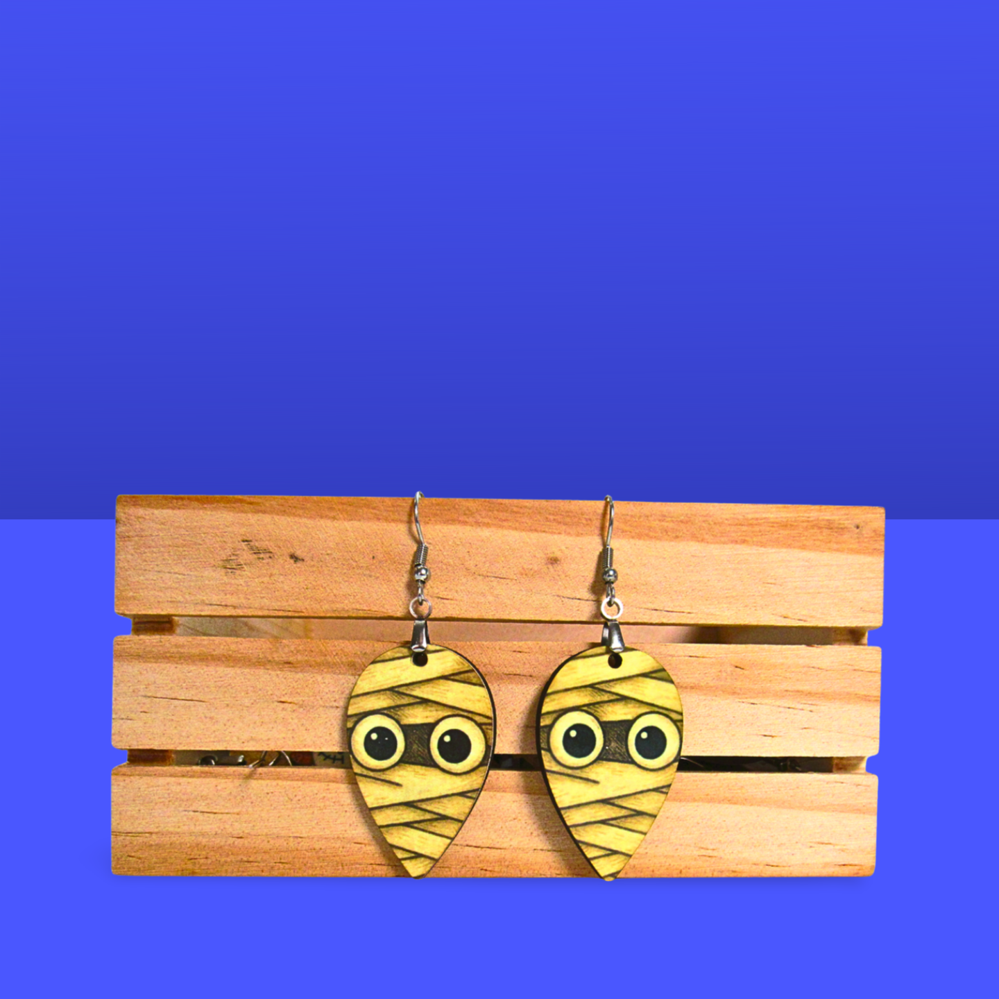 Reverse Teardrop Shaped Sublimated Earrings 1.5 inch