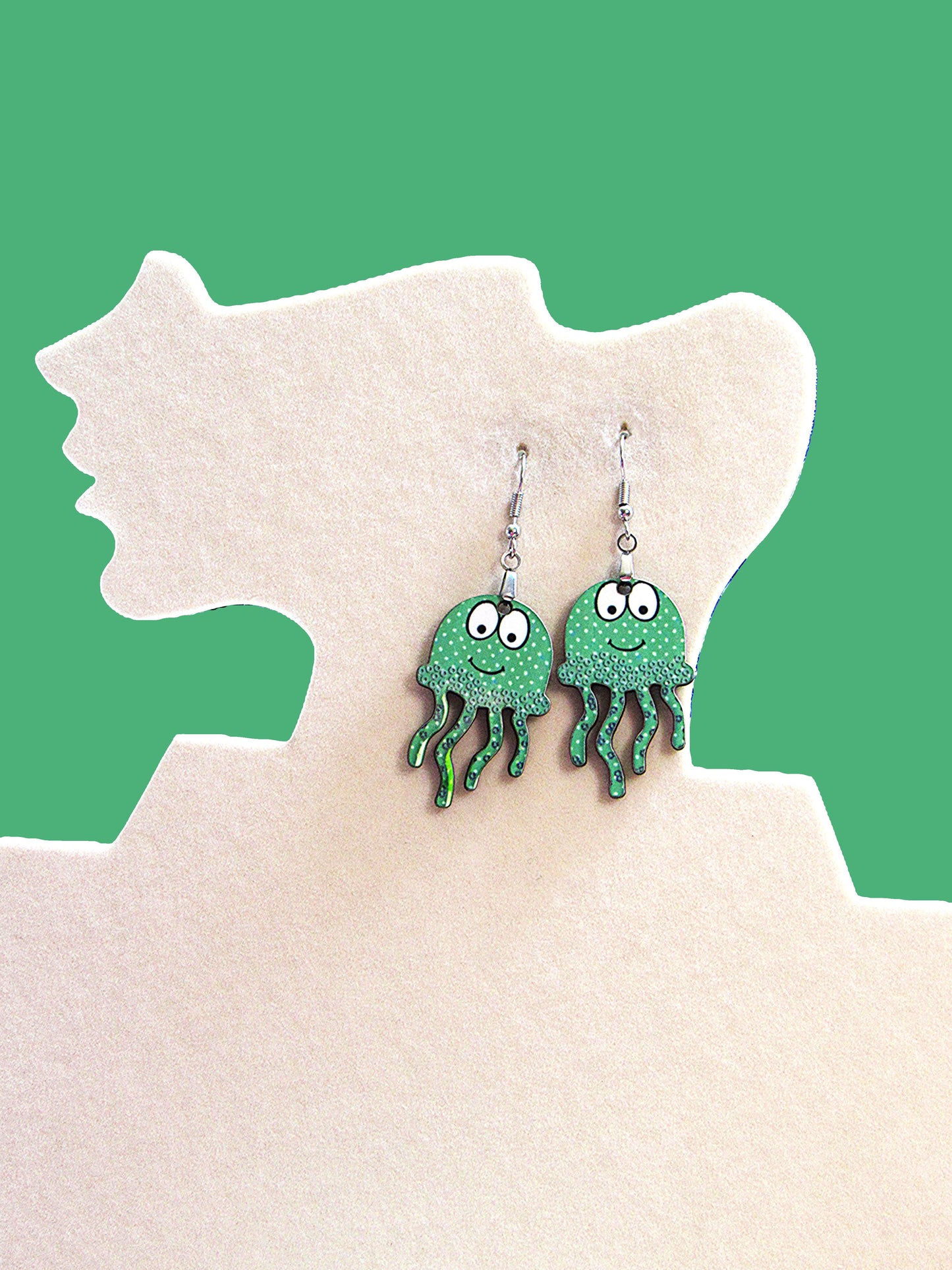 MDF-Jellyfish Sublimated Earrings 1.5 inch