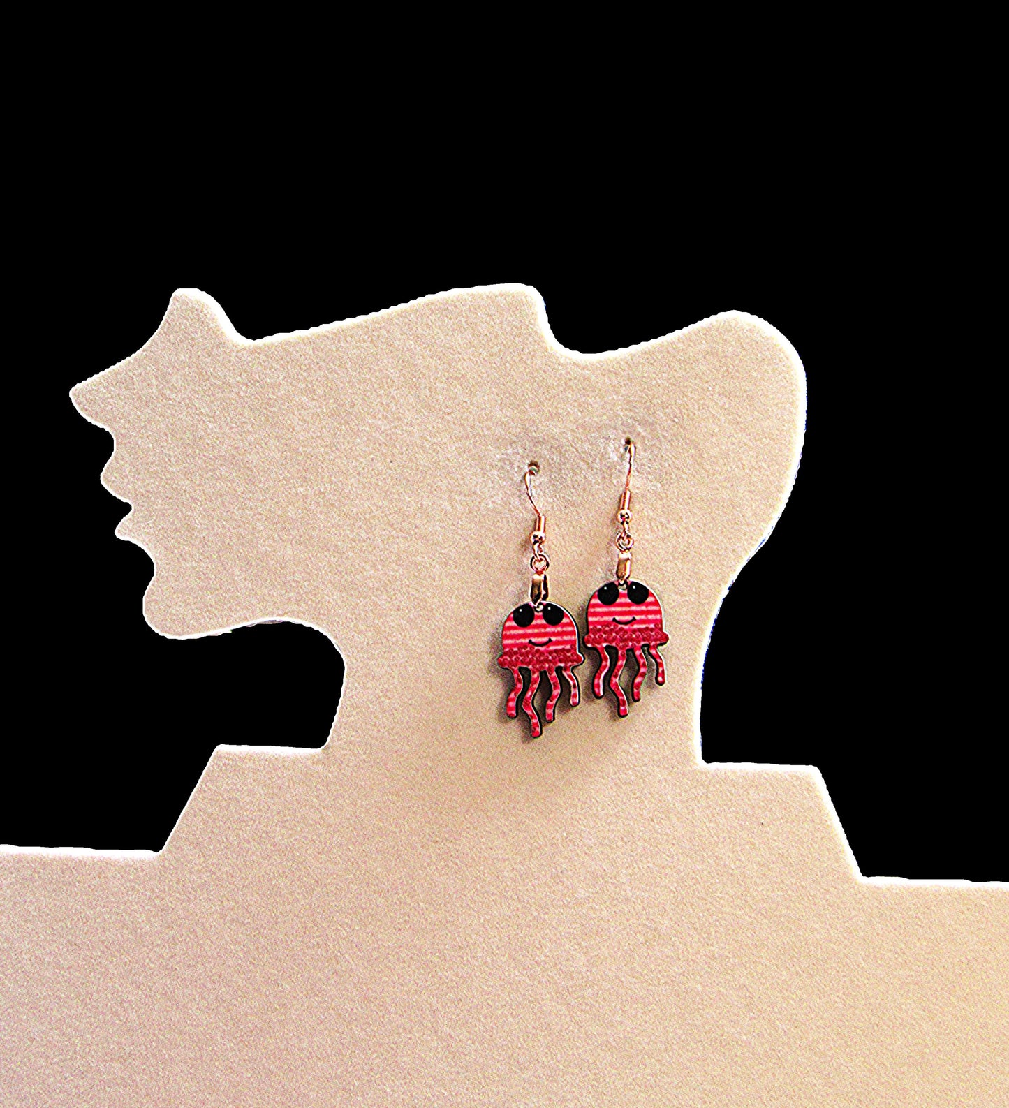 Jellyfish shaped Sublimated Earrings 1 inch