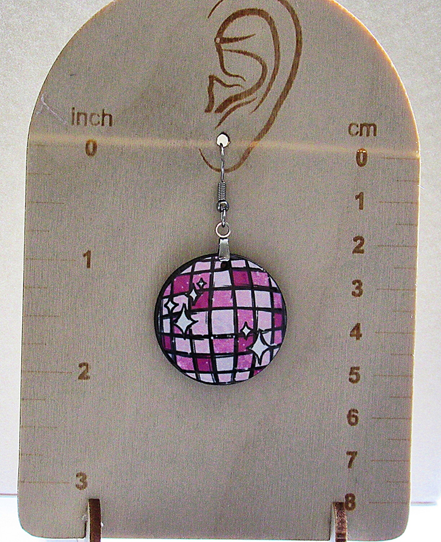 Round Shaped Sublimated 1 inch Earring