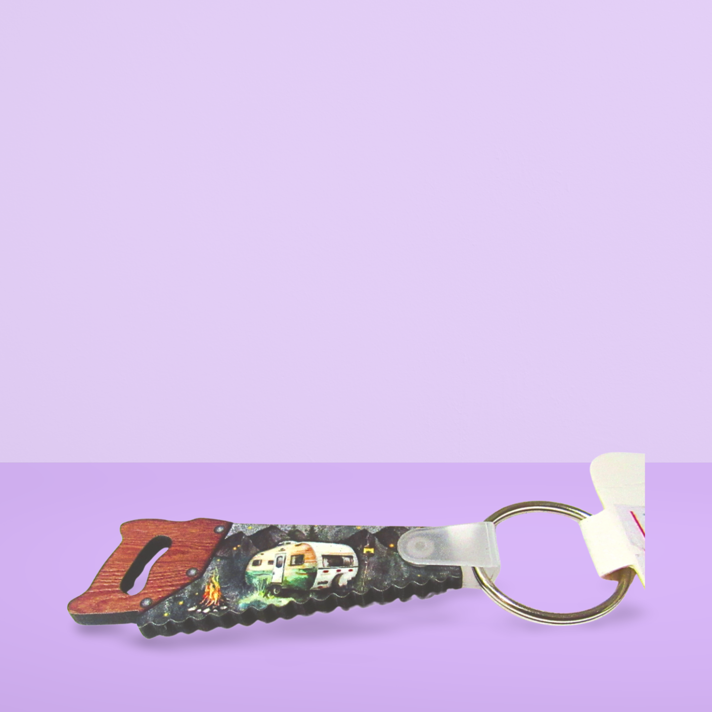 Handsaw Shaped Sublimated Keychain