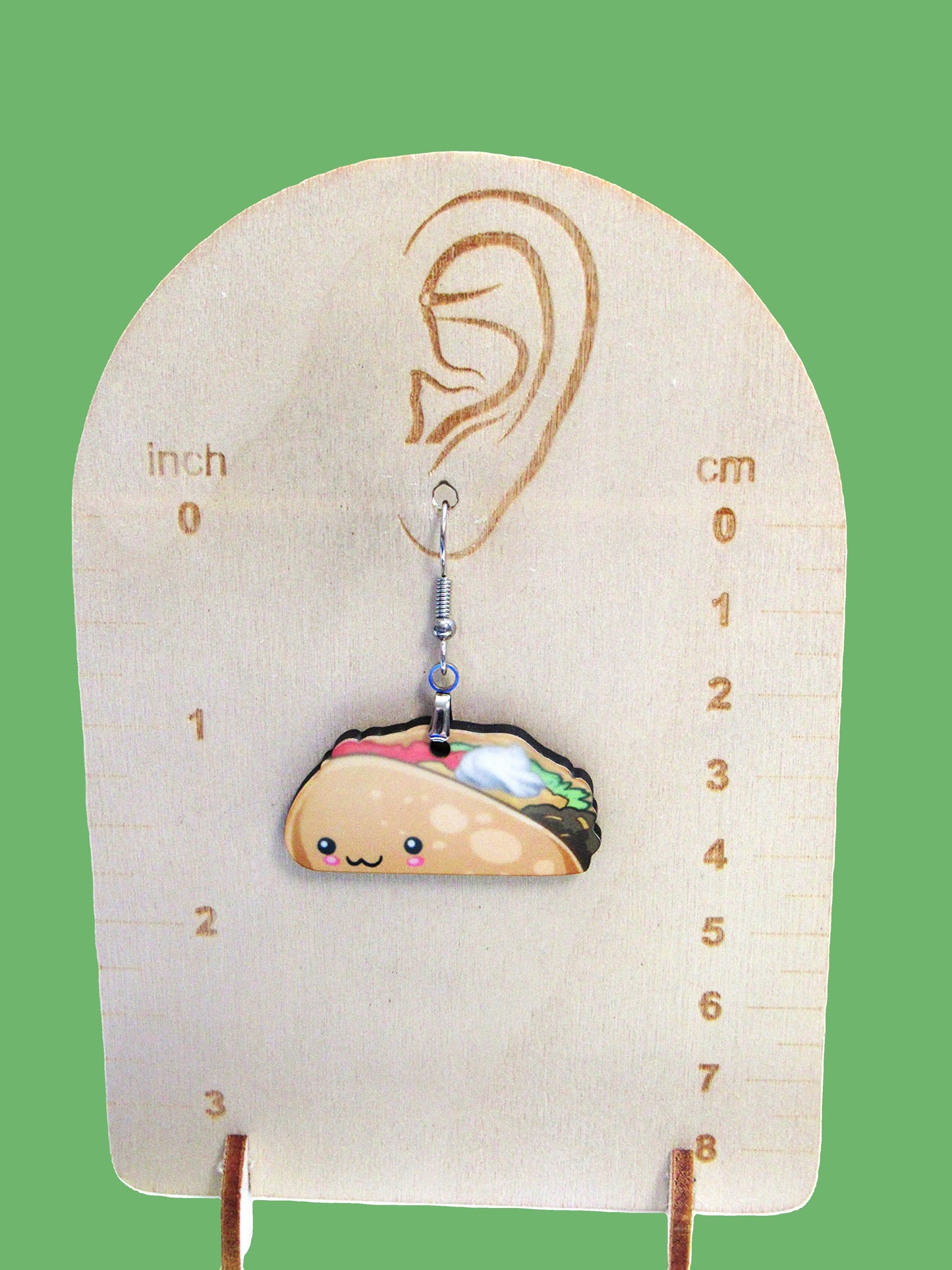 Taco Shaped Sublimated Earring