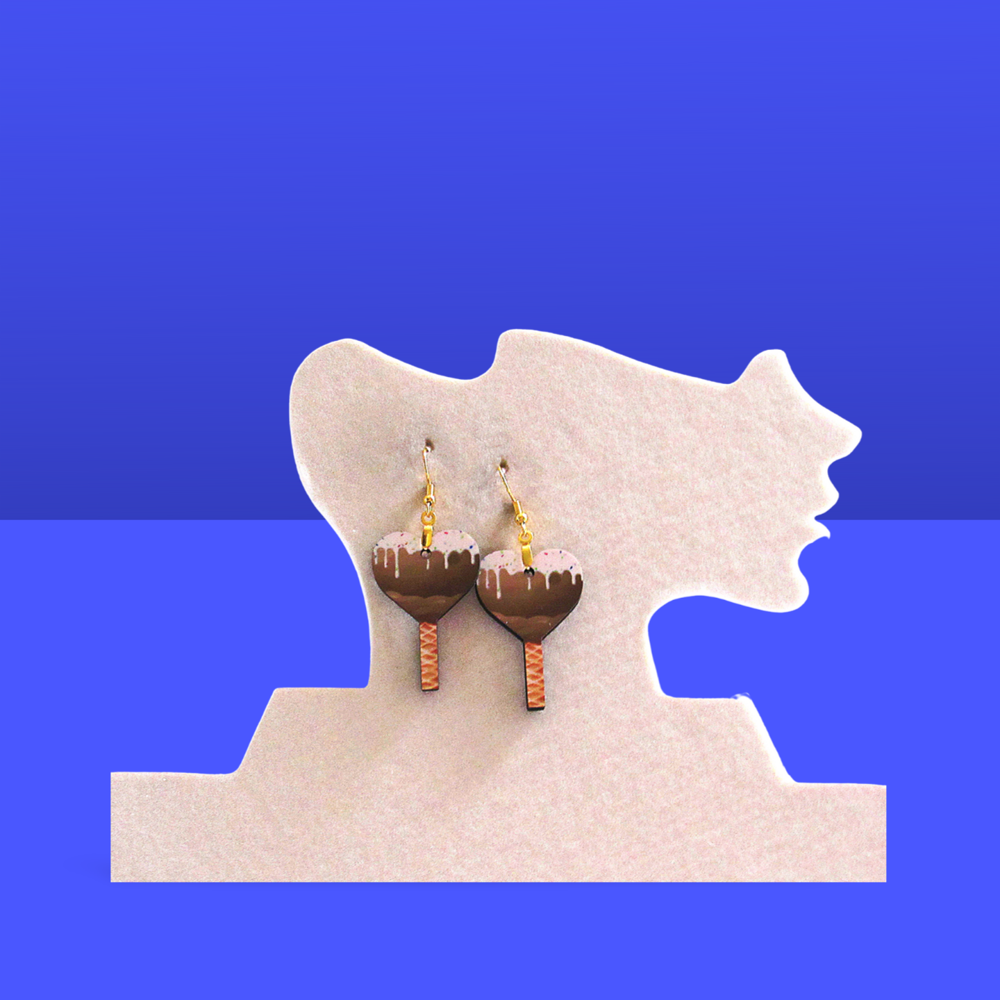 Sucker Shaped Sublimated Earrings