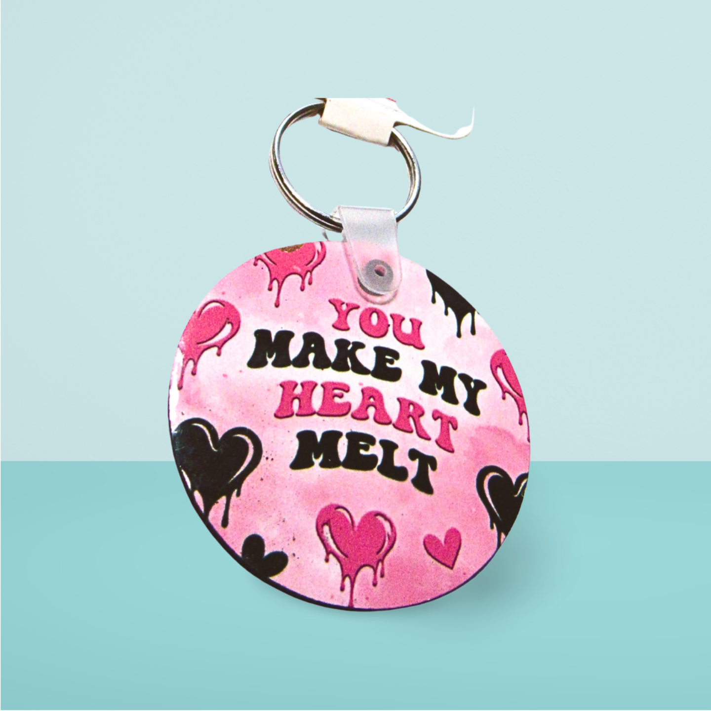 Round Shaped Sublimated Keychain