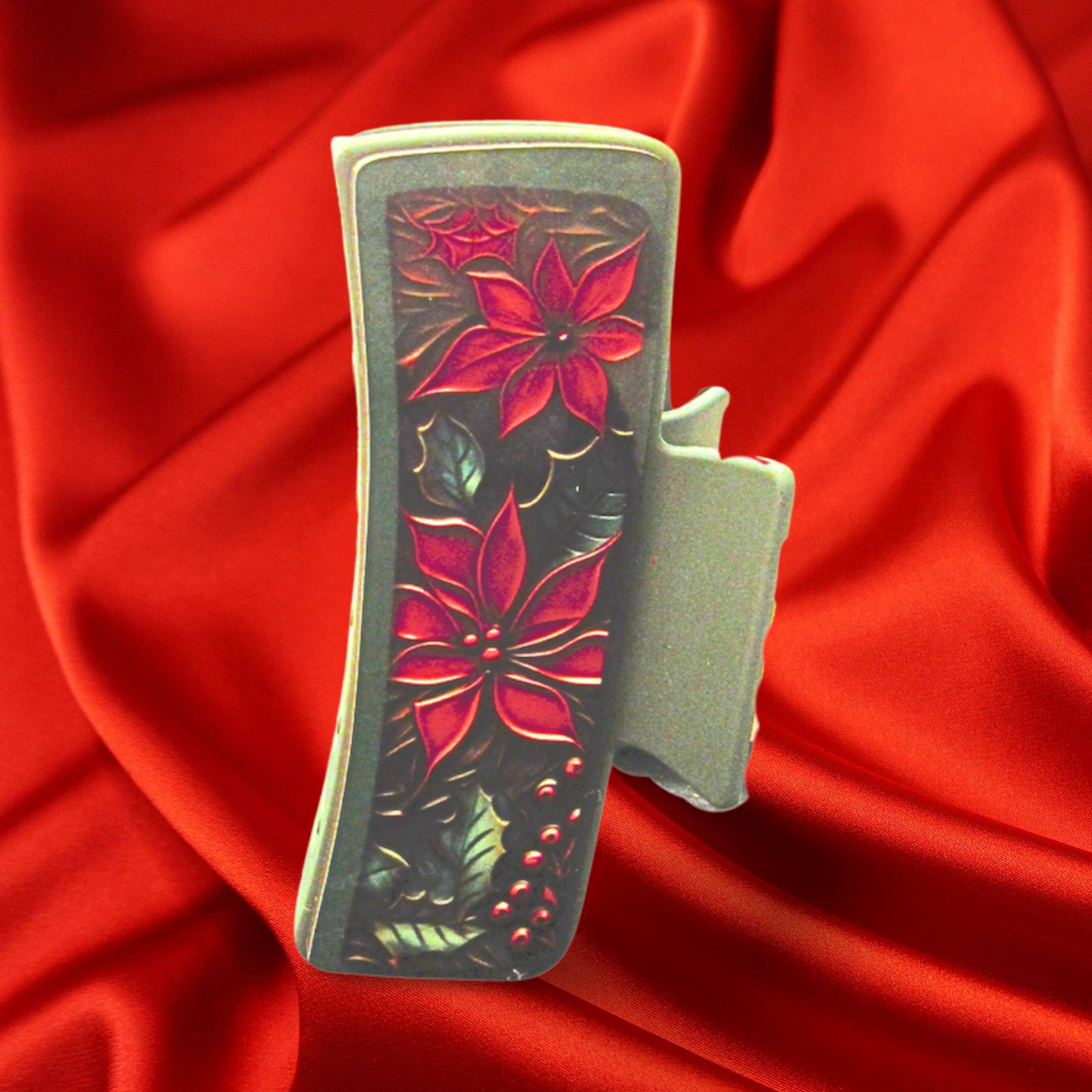 Christmas Sublimated Hair Clips Large