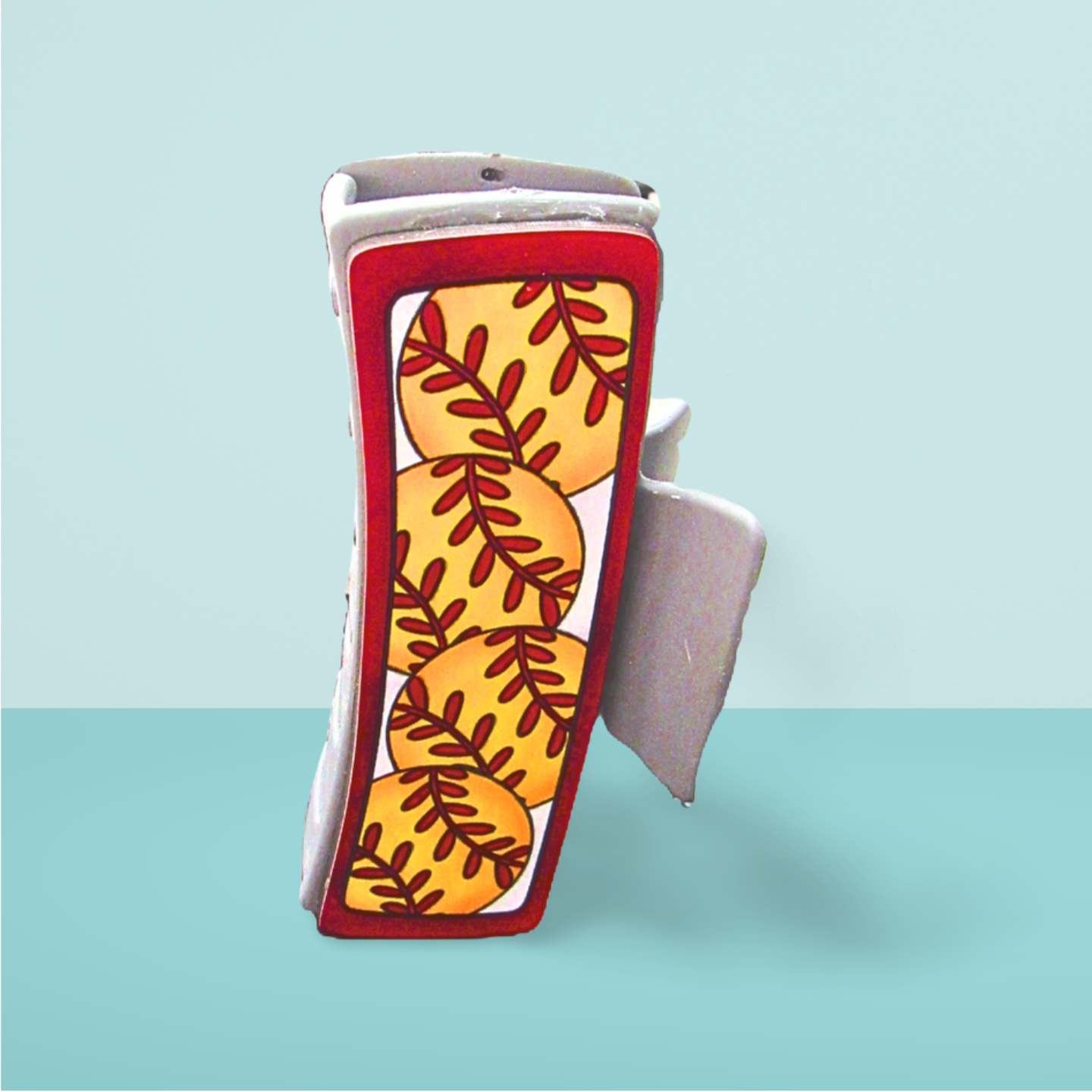 Softball Themed Sublimated Hairclip