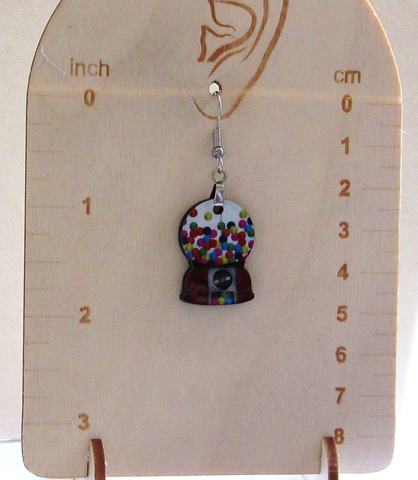 Snow Globe Shaped Sublimated Earrings