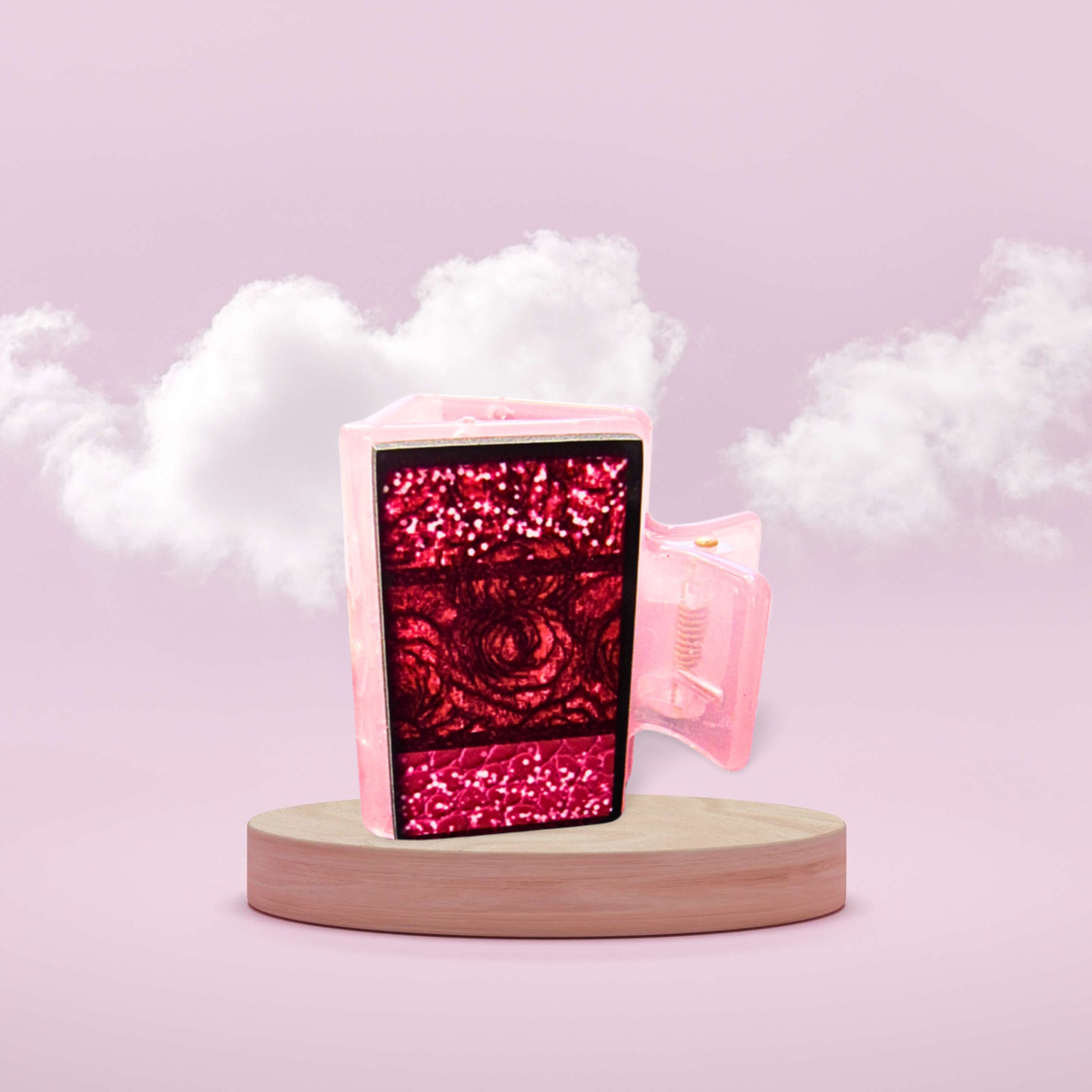 Small Sublimated Hair Clip 2 inch