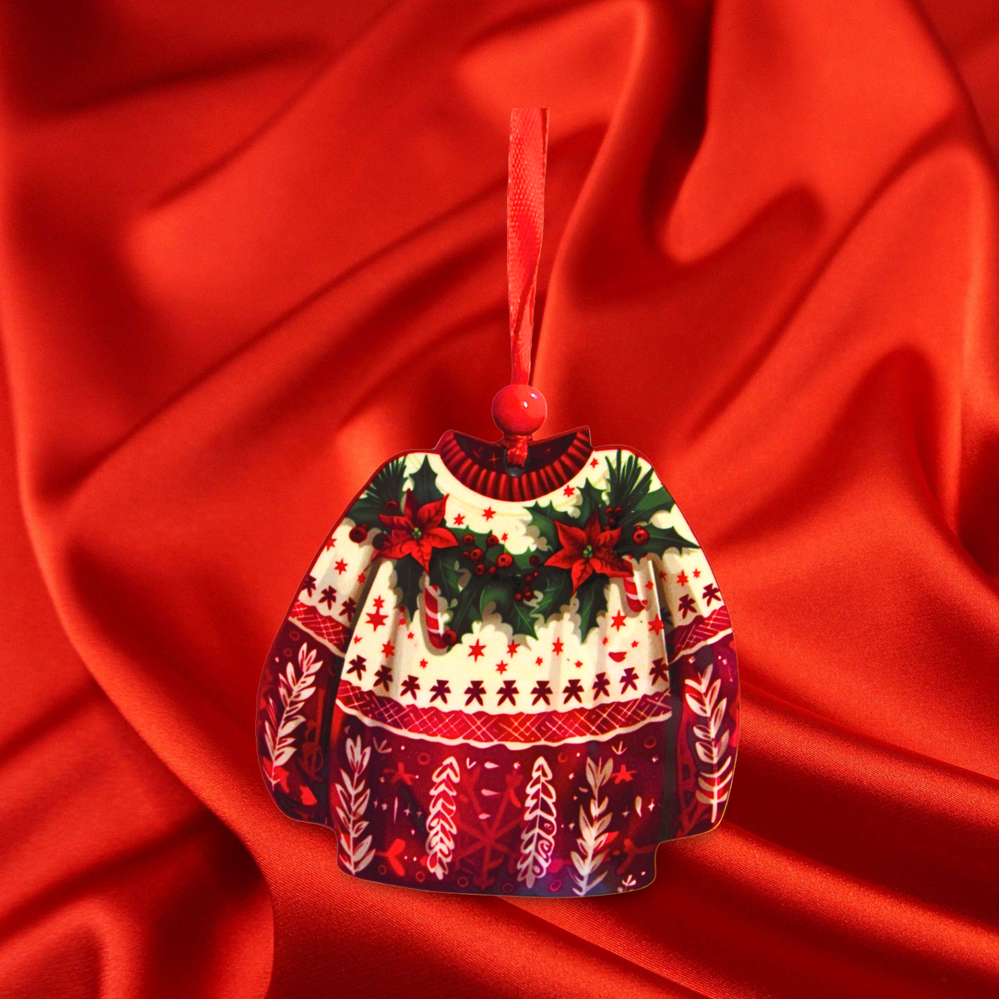 Sweater Shaped Sublimated Ornament