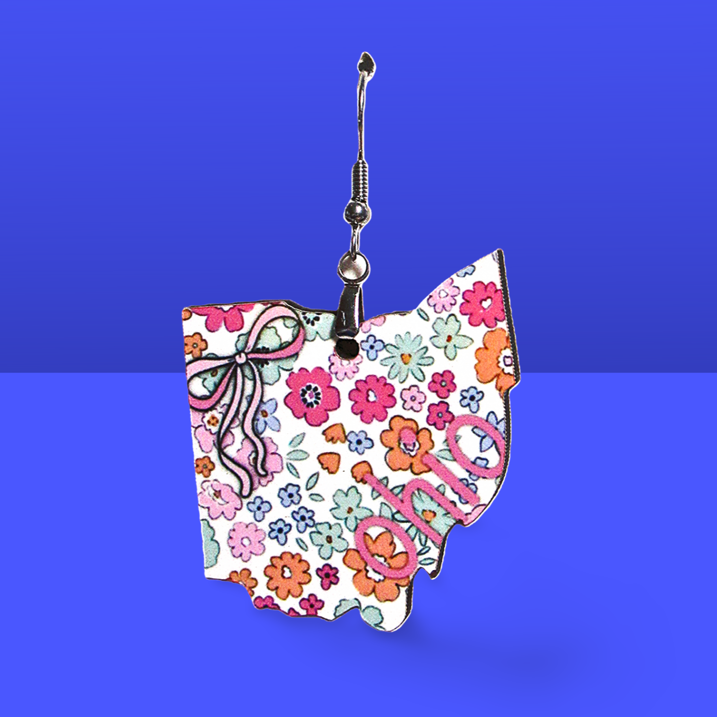 Ohio Shaped Sublimated Earrings