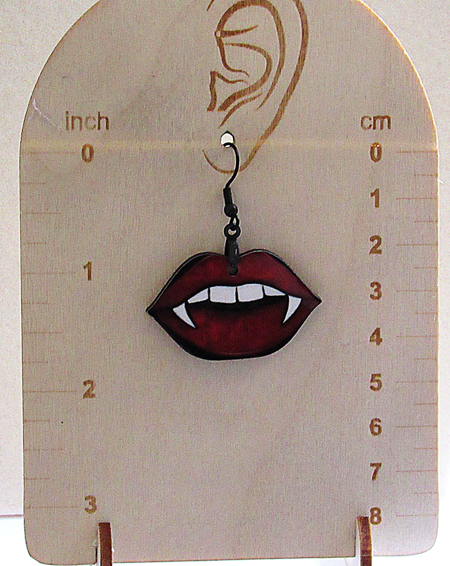 Lip Shaped Sublimated Earrings