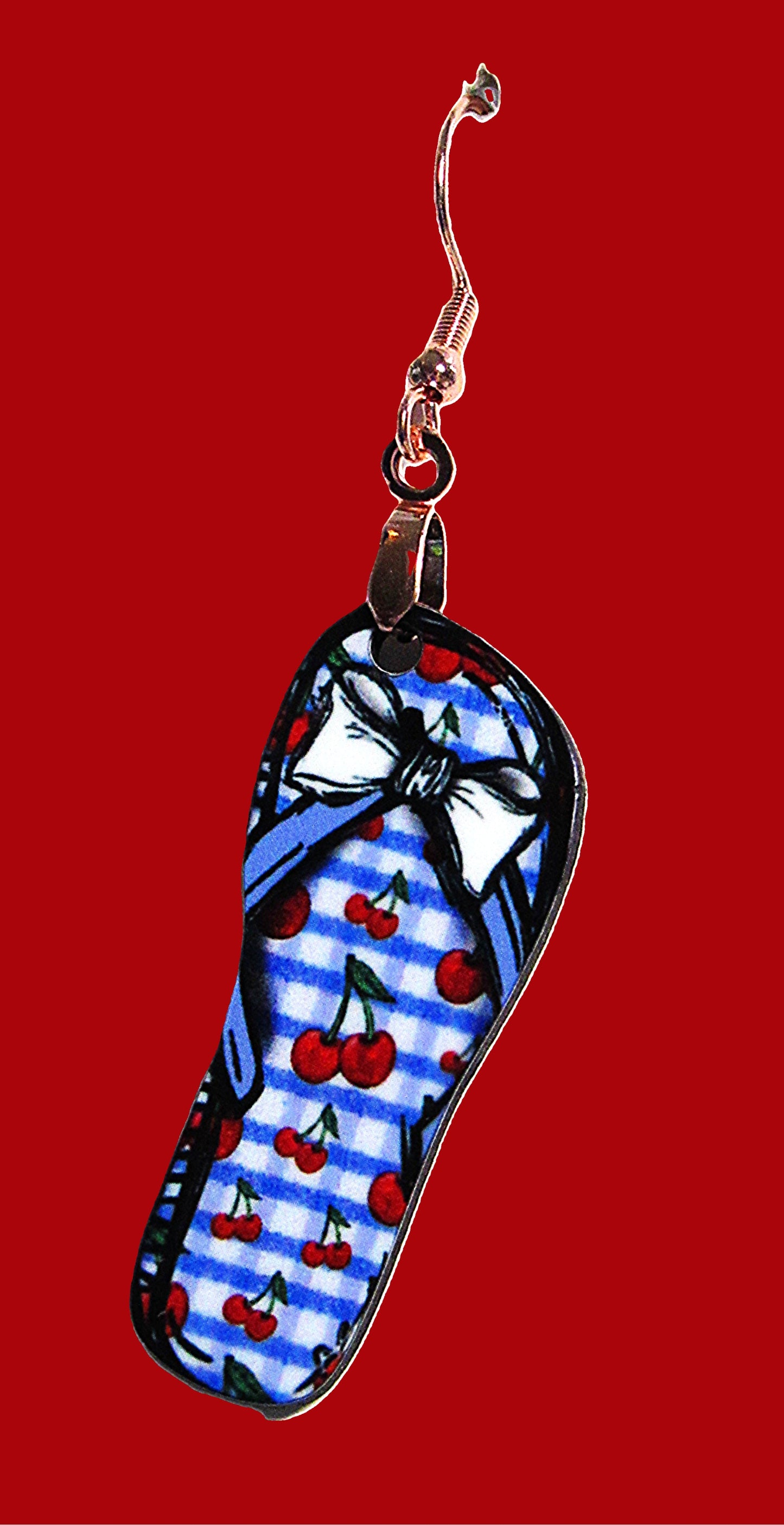 MDF-Flip Flop Shaped Sublimated Earrings 1.5 inch