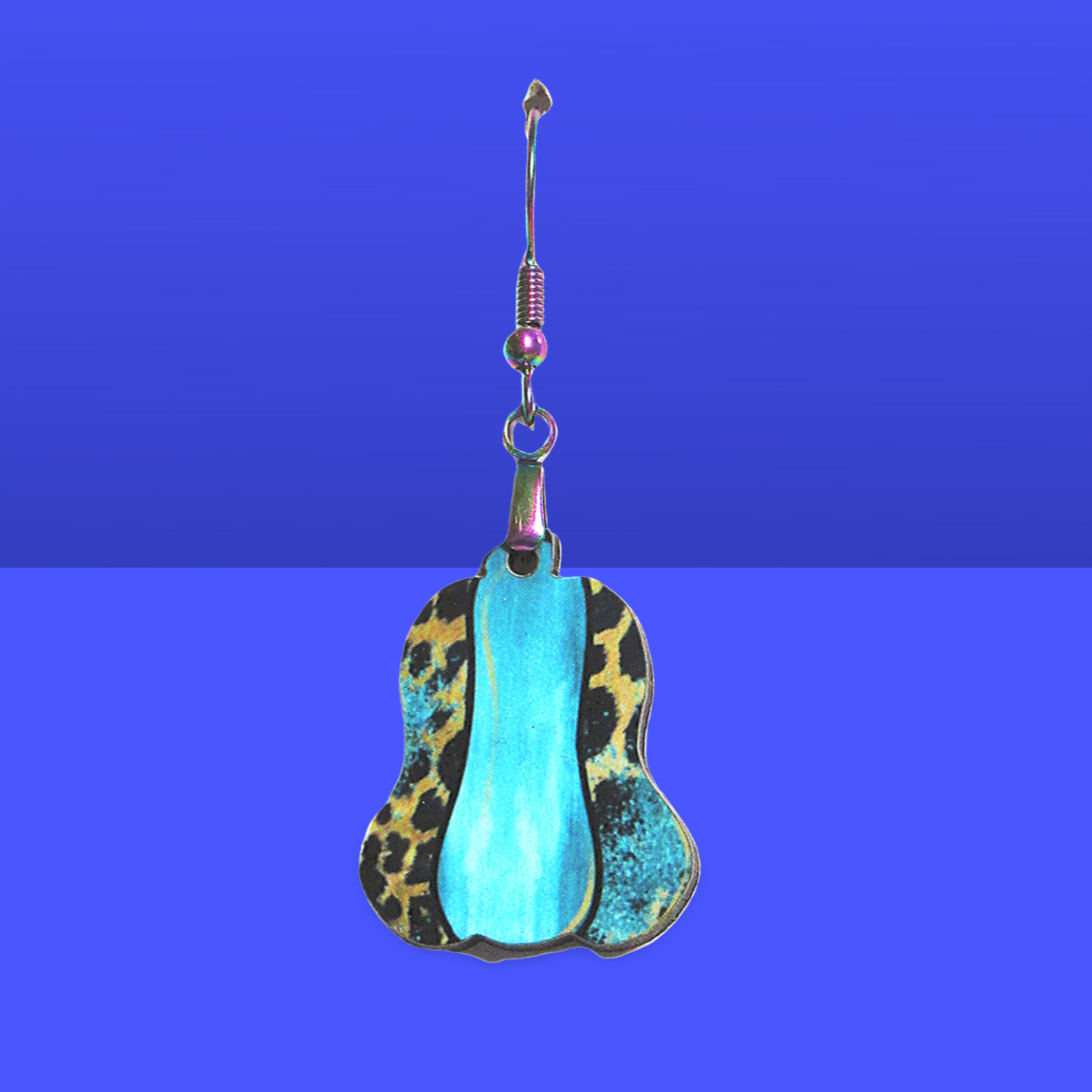 Lumpy Pumpkin Shaped Sublimated Earrings
