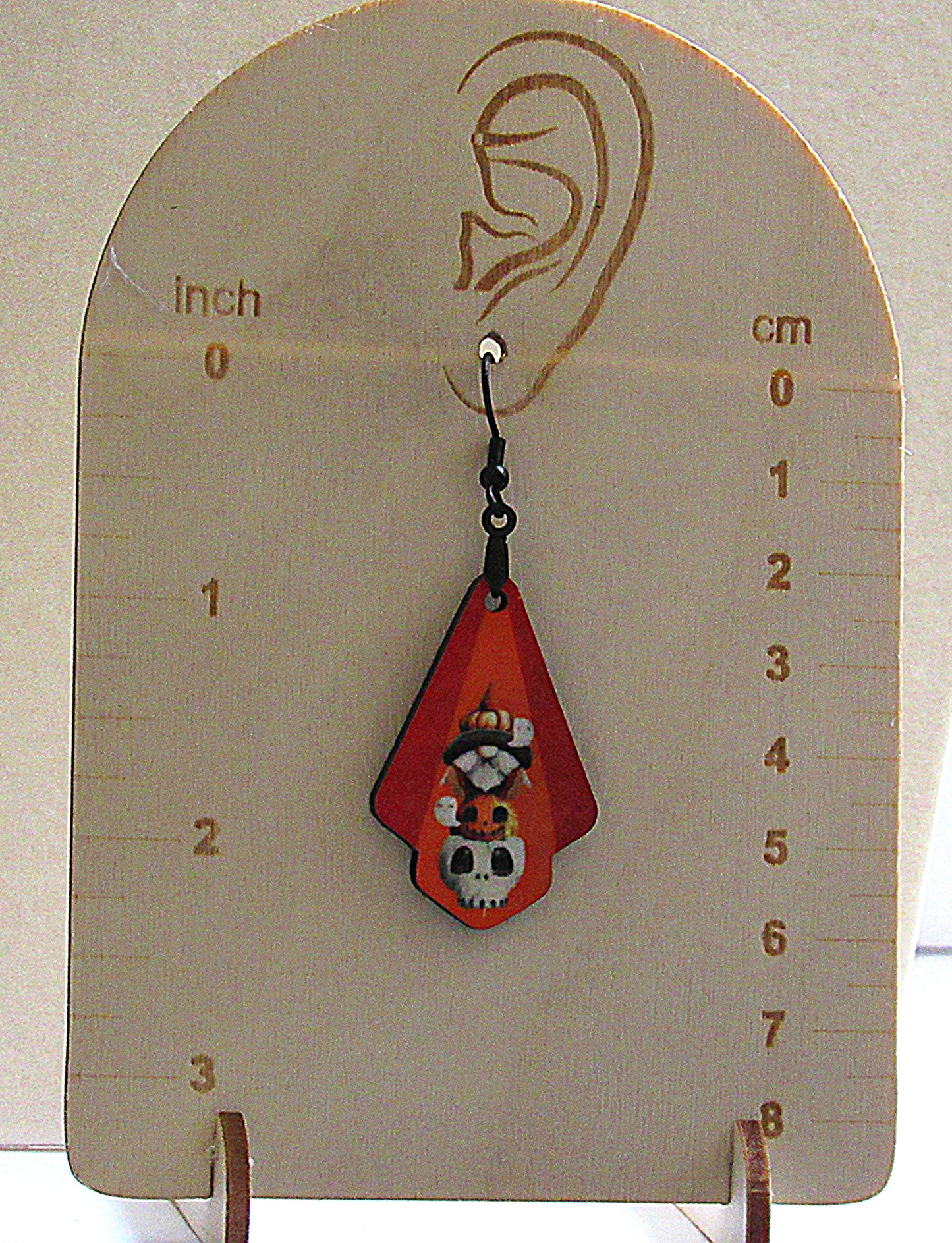 Fan Shaped Sublimated Earrings