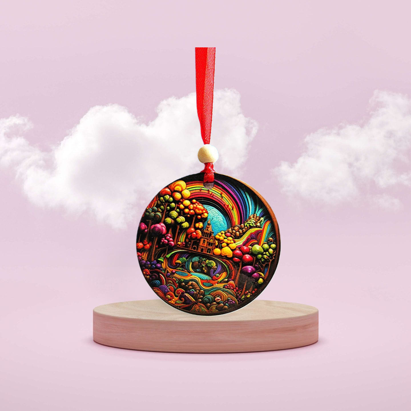 Round Shaped Sublimated Ornament