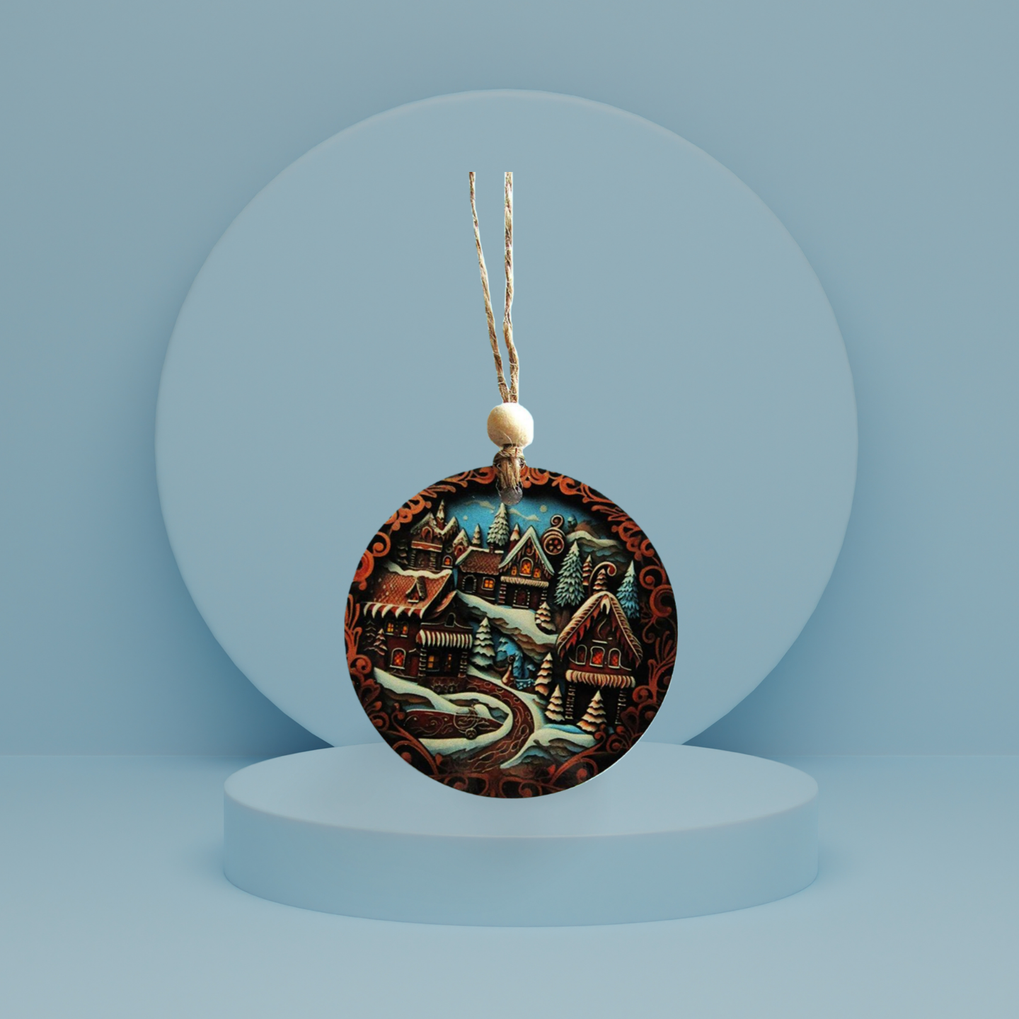 Round Shaped Sublimated Ornament