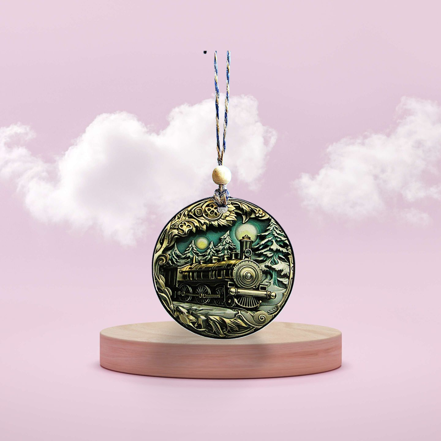 Round Shaped Sublimated Ornament