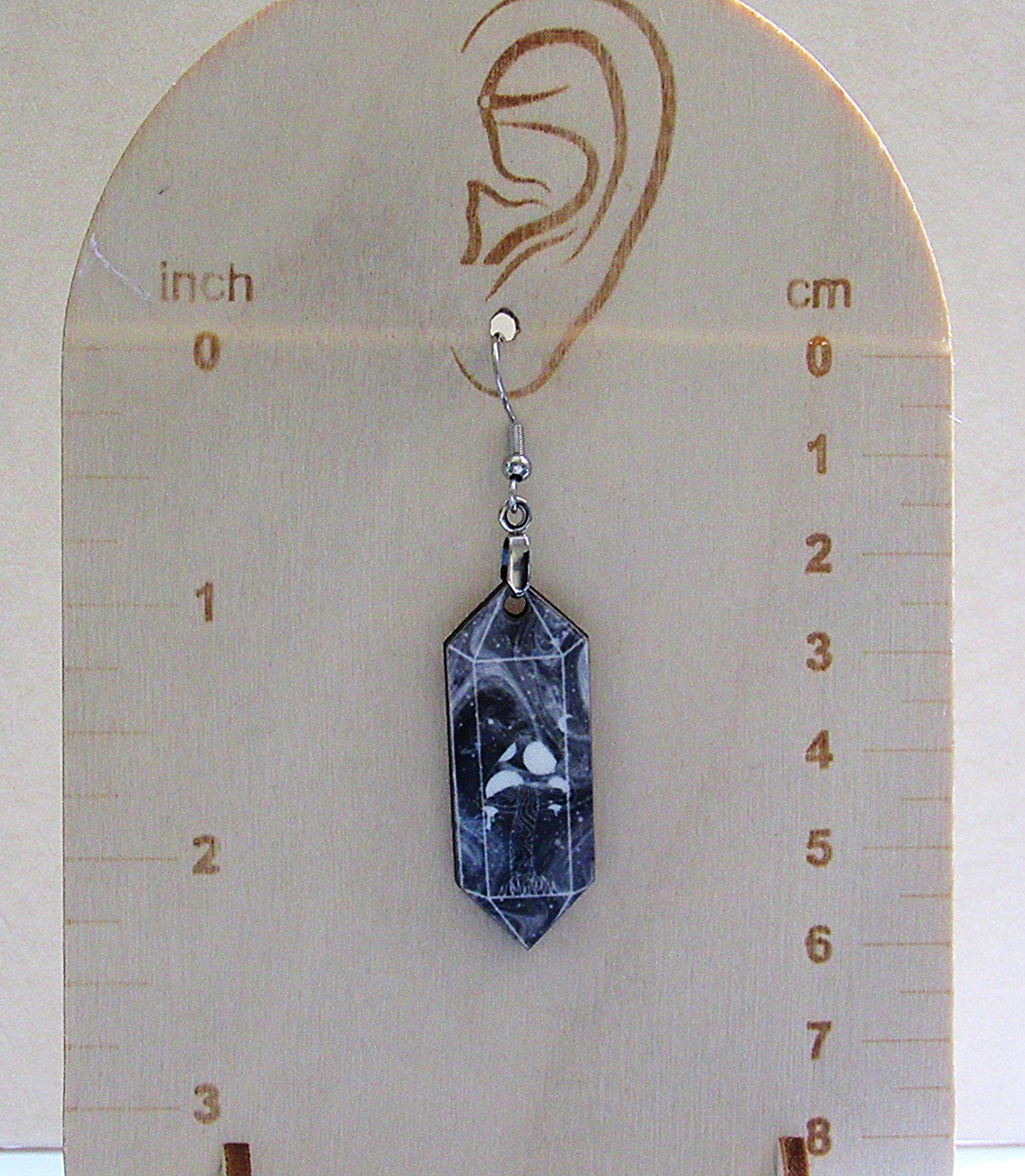 Gemstone Shaped Sublimated Earrings