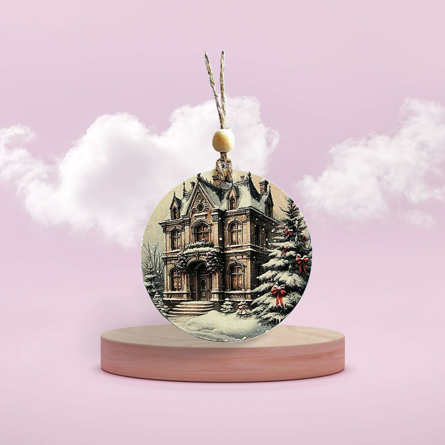 Round Shaped Sublimated Ornament