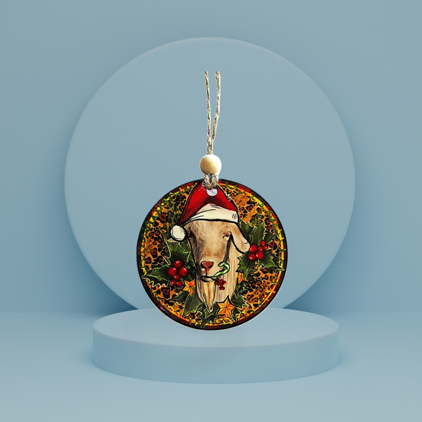 Round Shaped Sublimated Ornament