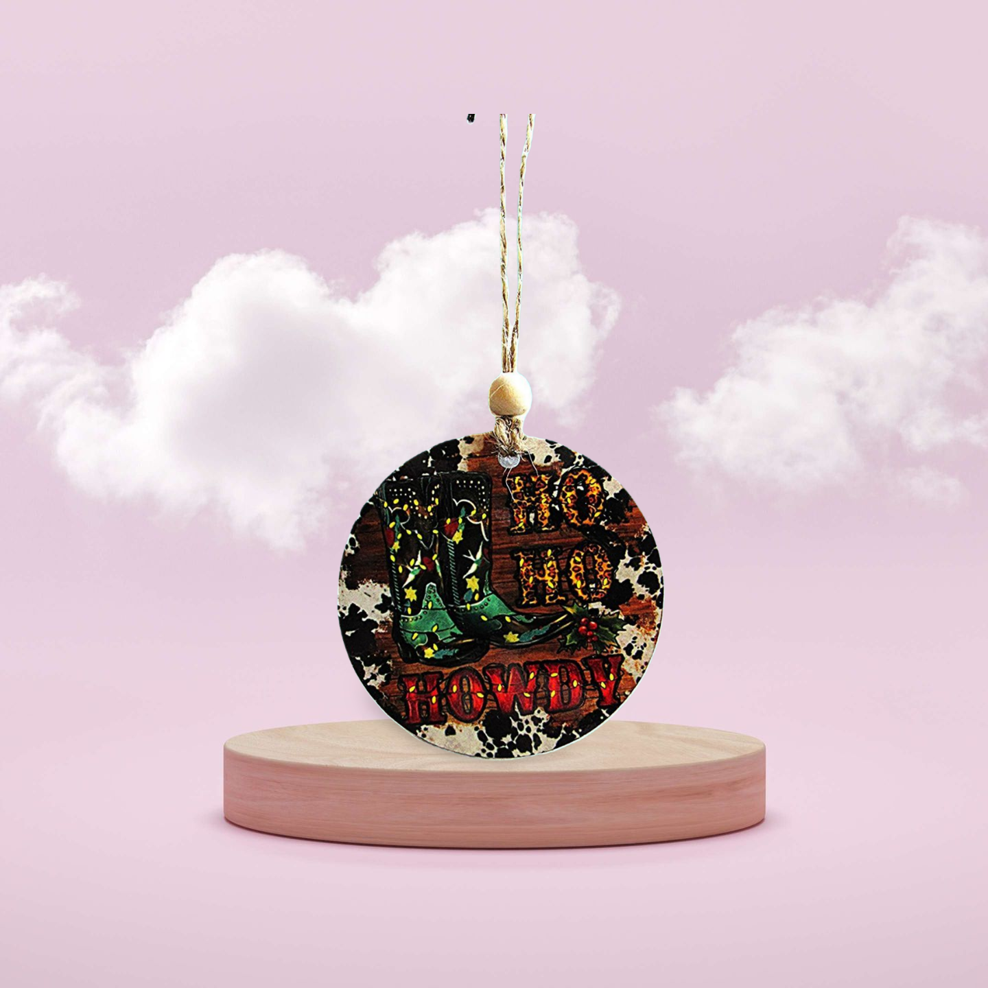 Round Shaped Sublimated Ornament