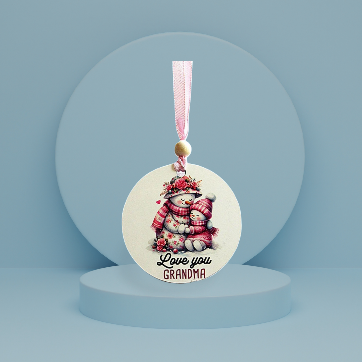 Round Shaped Sublimated Ornament