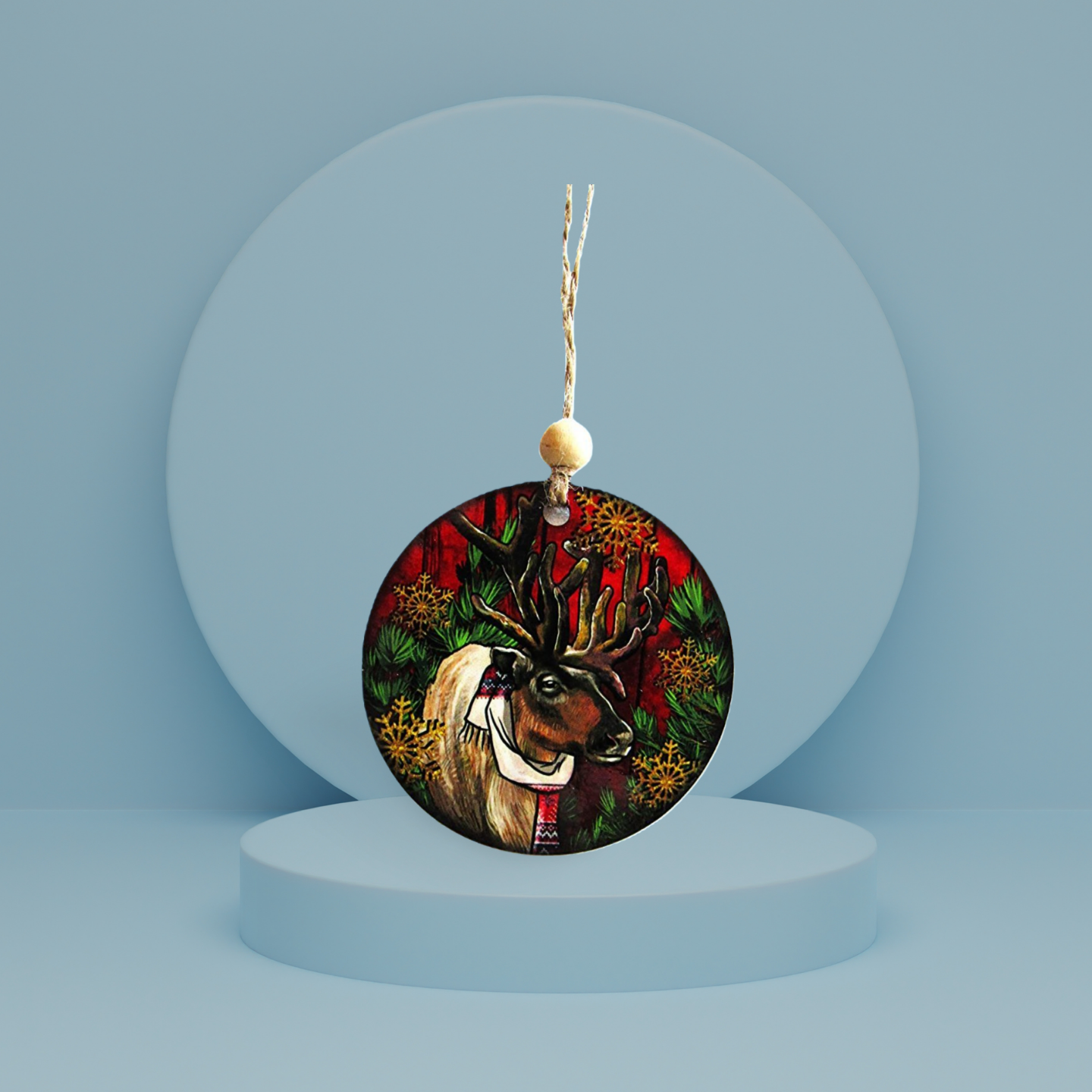 Round Shaped Sublimated Ornament