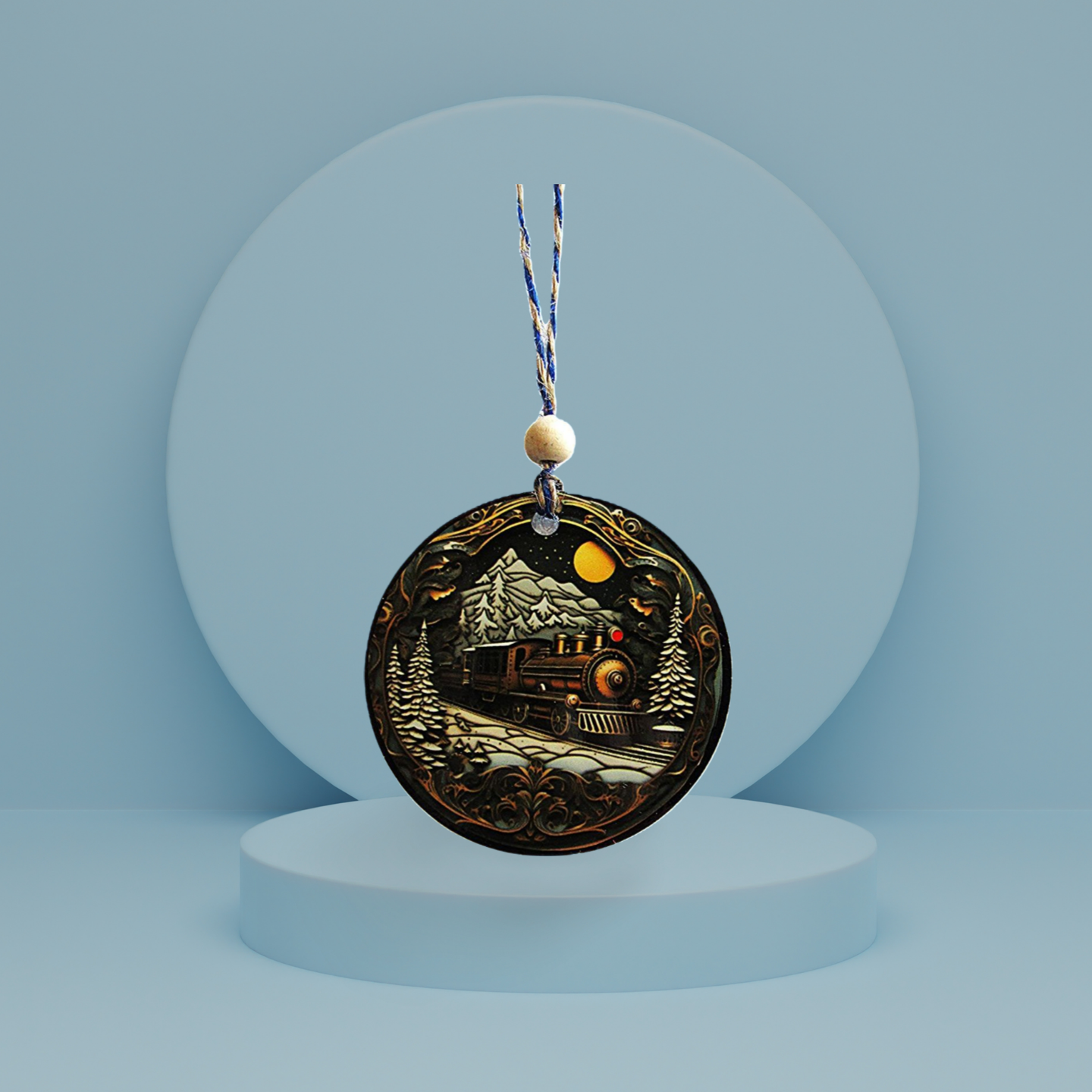 Round Shaped Sublimated Ornament