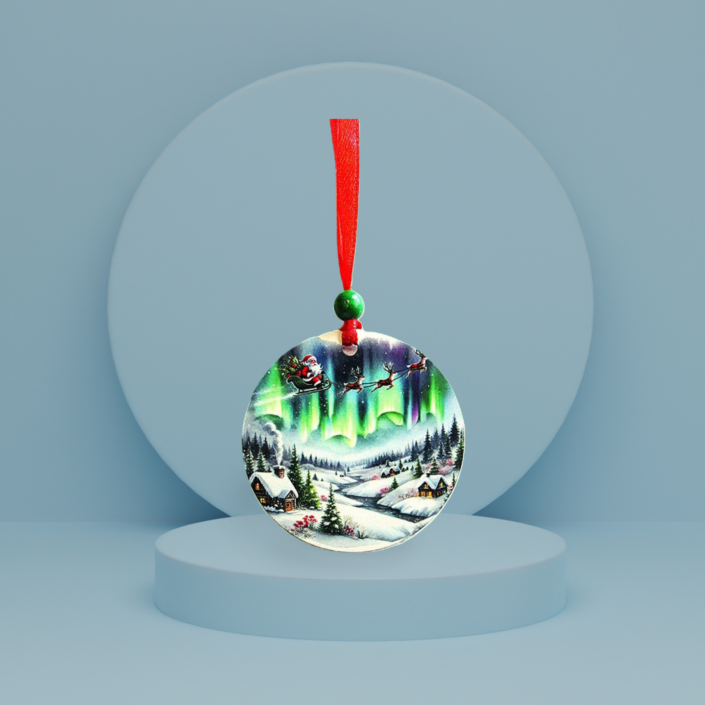 Round Shaped Sublimated Ornament
