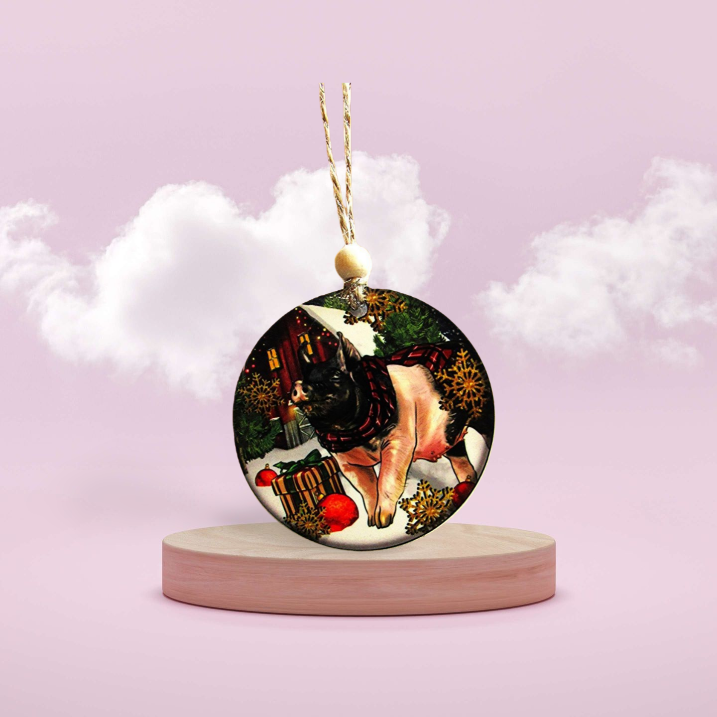 Round Shaped Sublimated Ornament