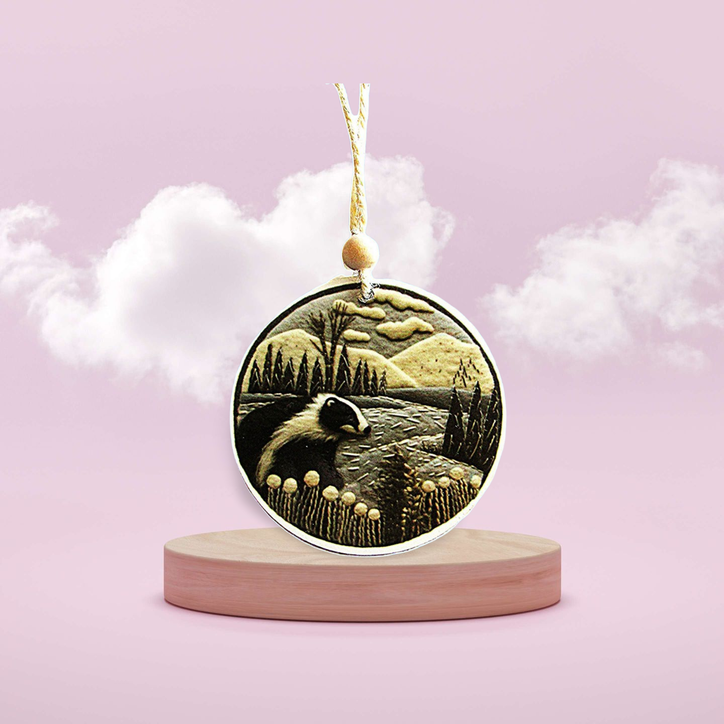 Round Shaped Sublimated Ornament