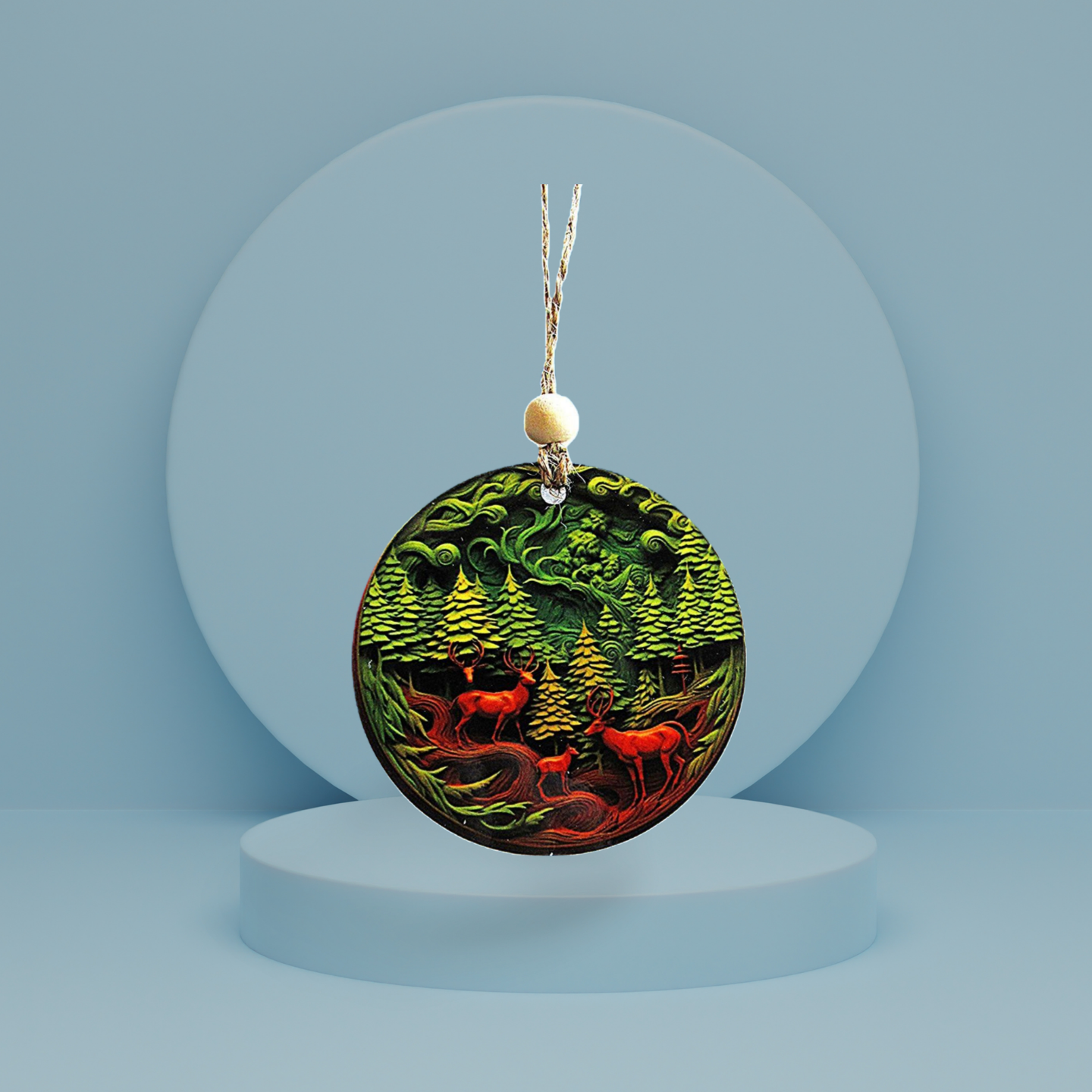 Round Shaped Sublimated Ornament