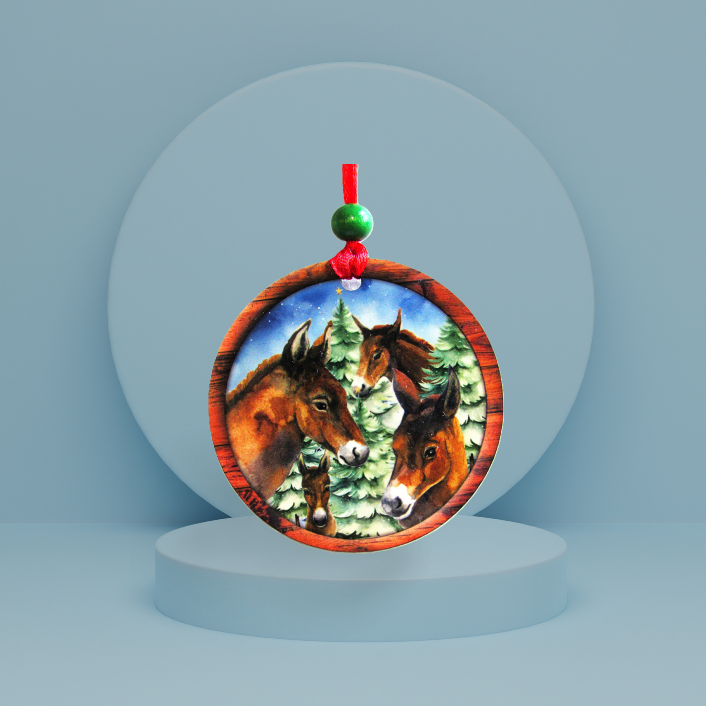 Round Shaped Sublimated Ornament