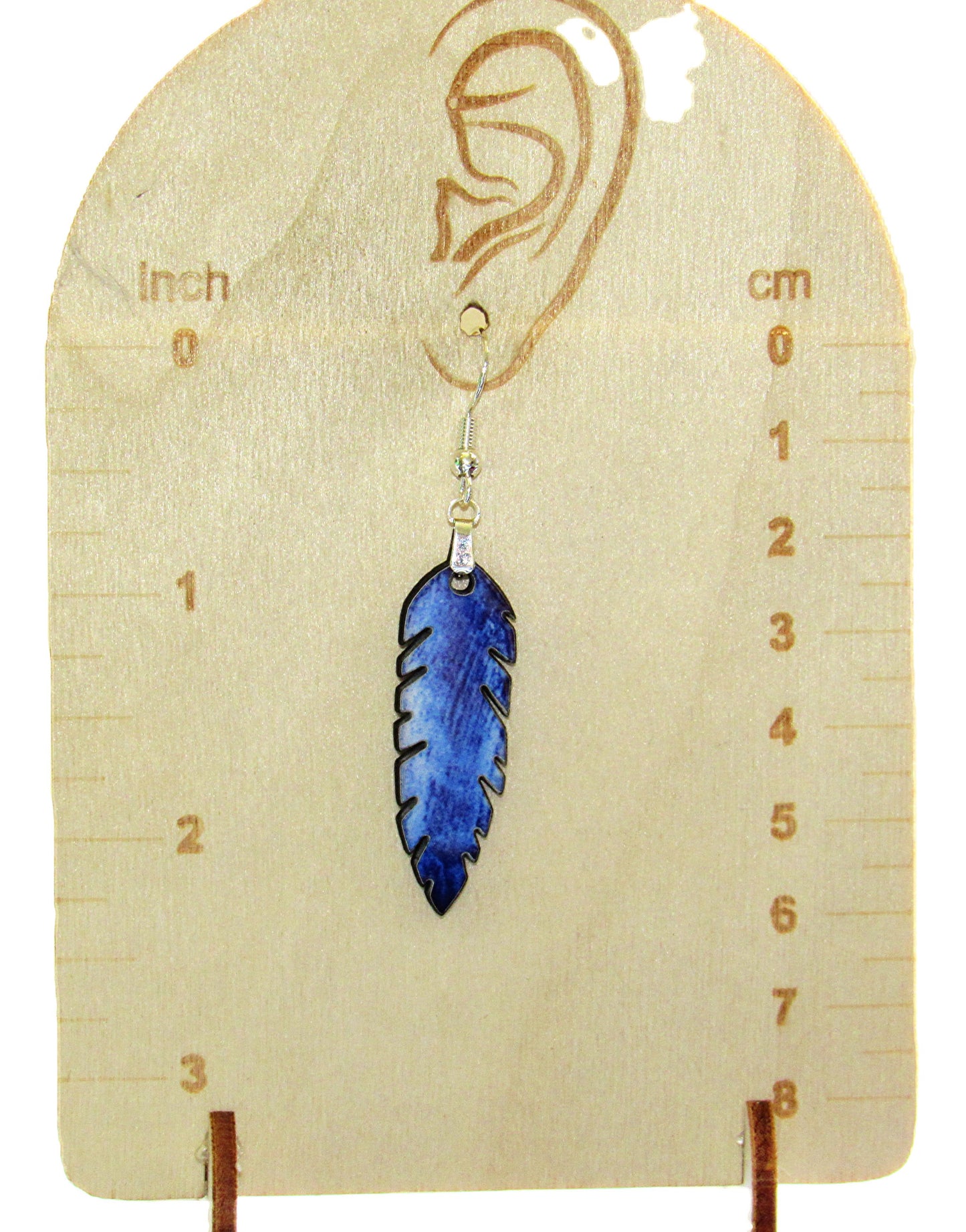 Feather Shaped Sublimated Earrings
