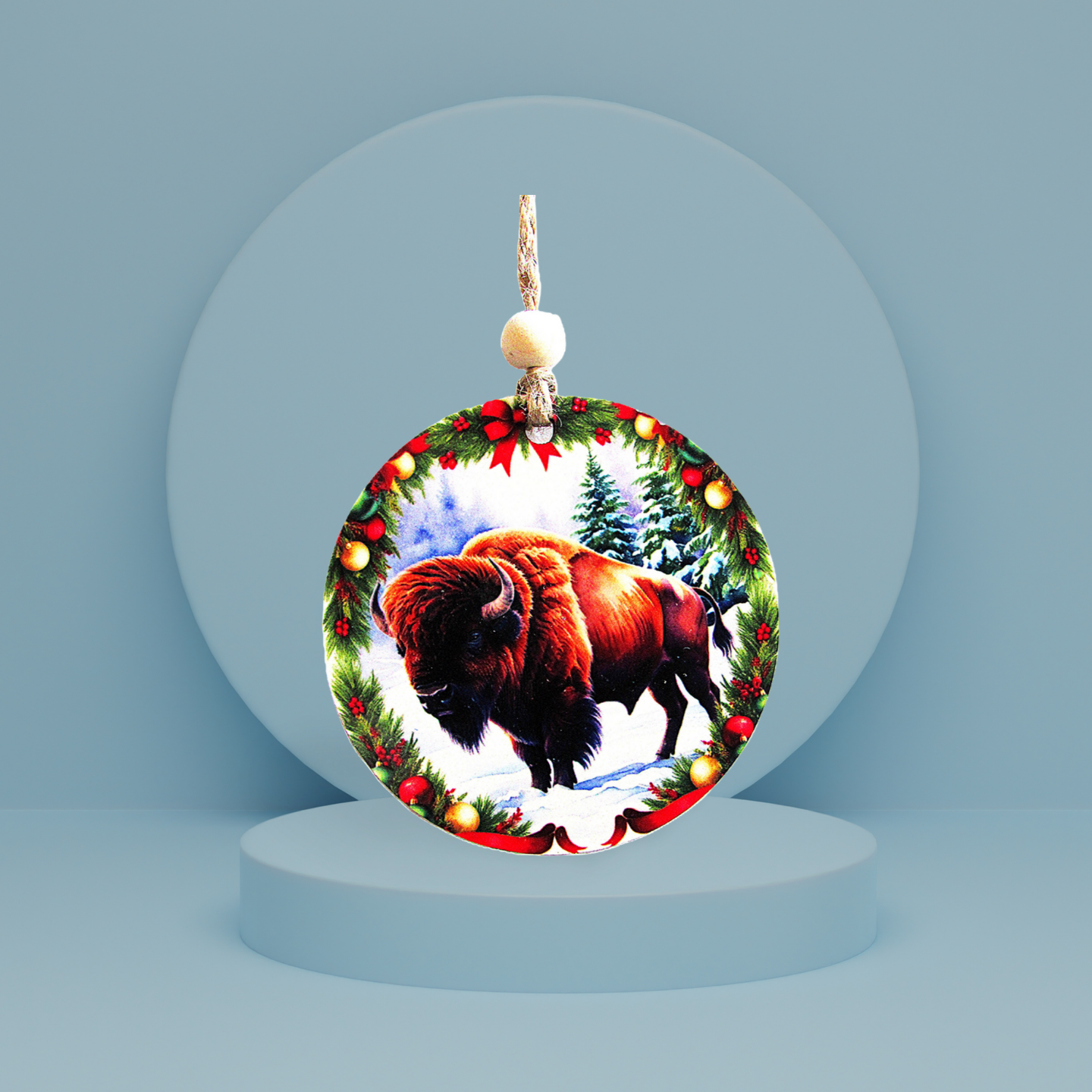 Round Shaped Sublimated Ornament