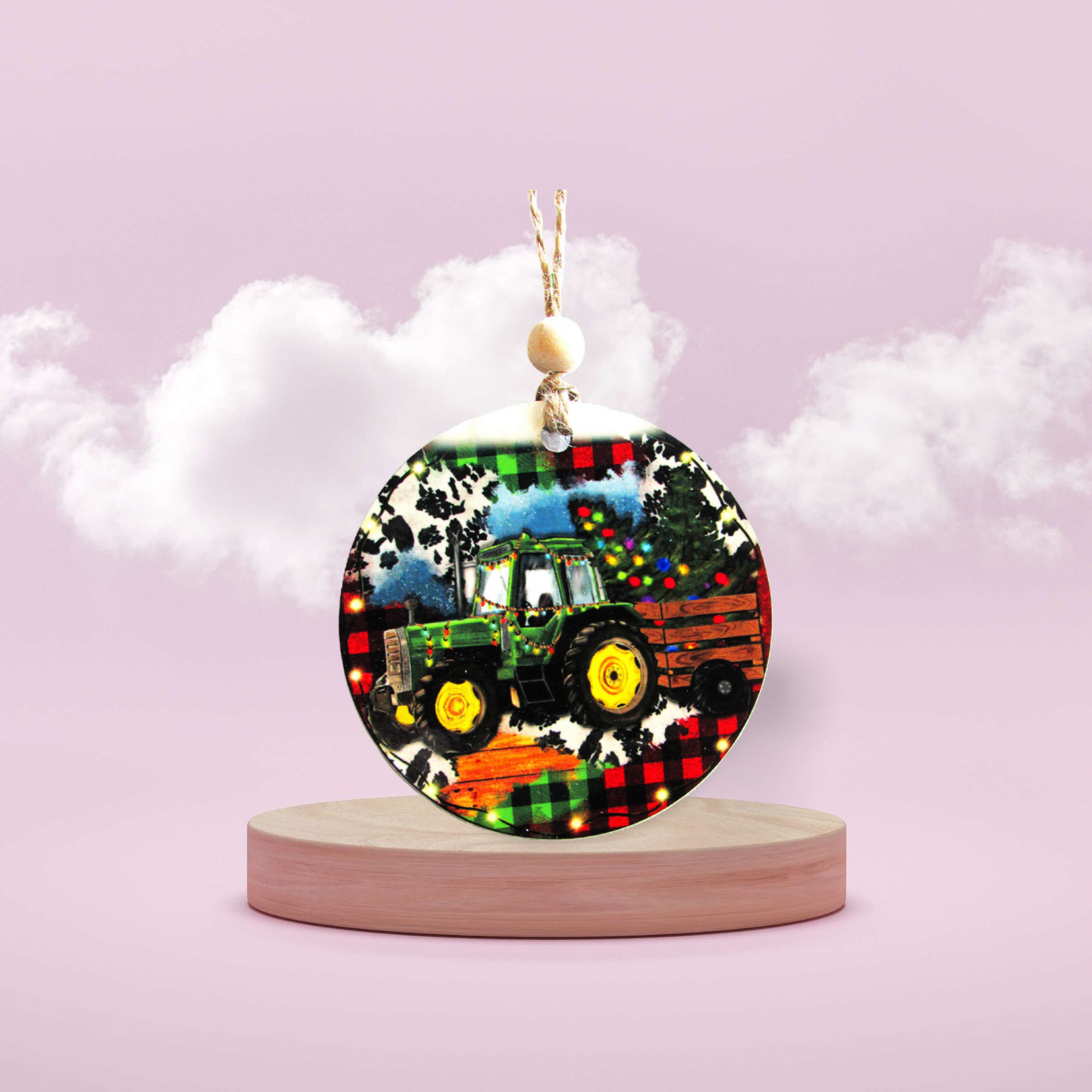 Round Shaped Sublimated Ornament