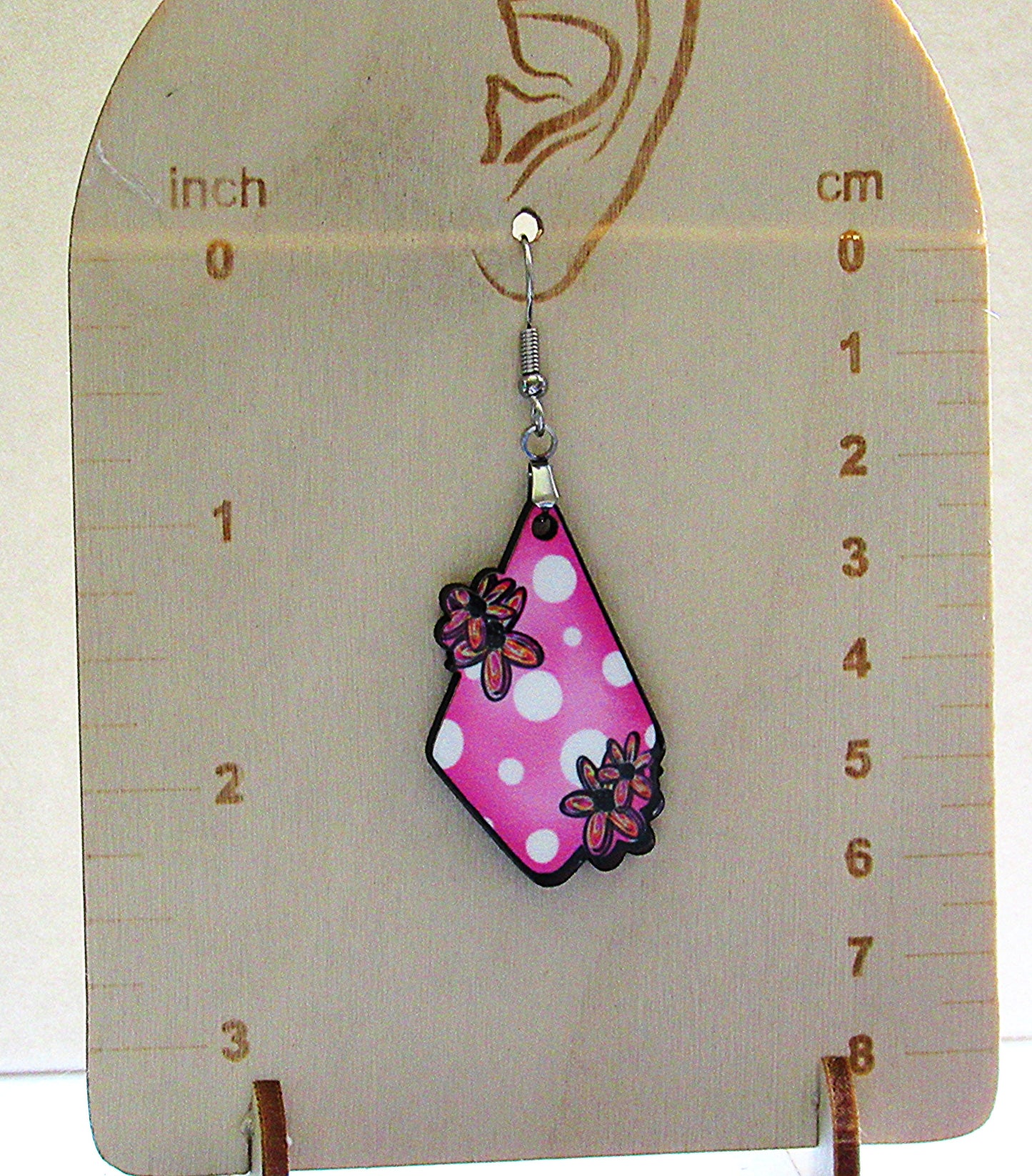 Fancy Flower Shaped Sublimated Earrings