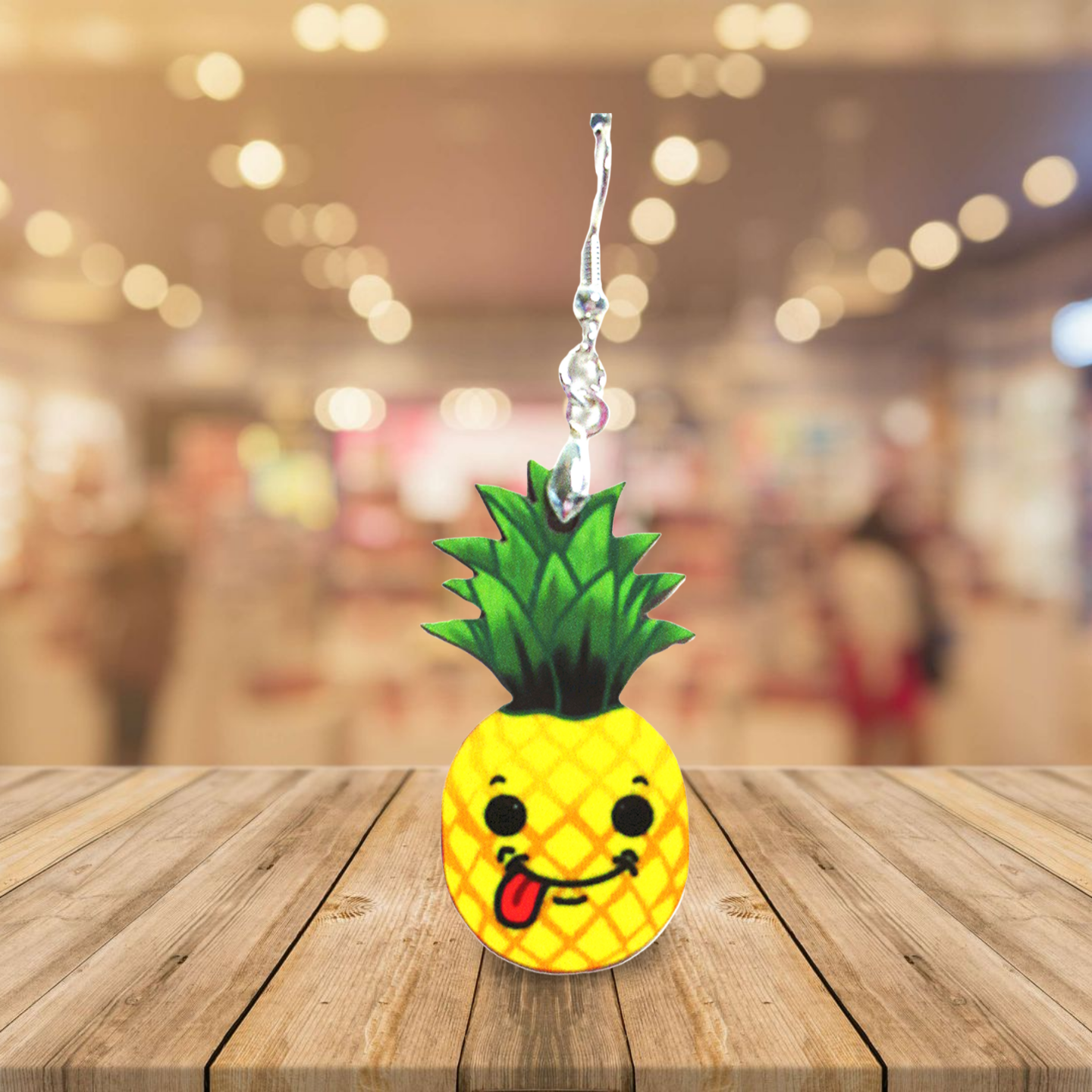 Pineapple Shaped Sublimated Earrings 1.5 inch